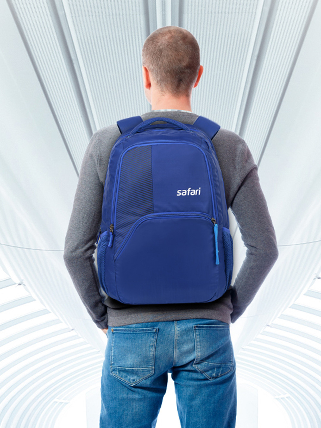 

Safari Helix 19 Inch Large Casual Backpack - 35 L, Blue