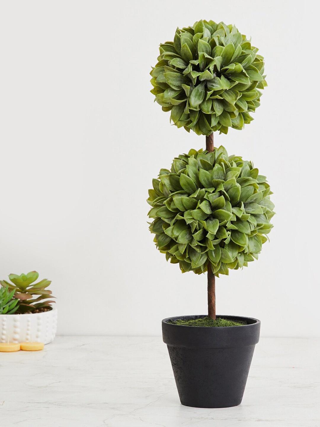 

Home Centre Green Gardenia Plastic Artificial Bonsai With Pot