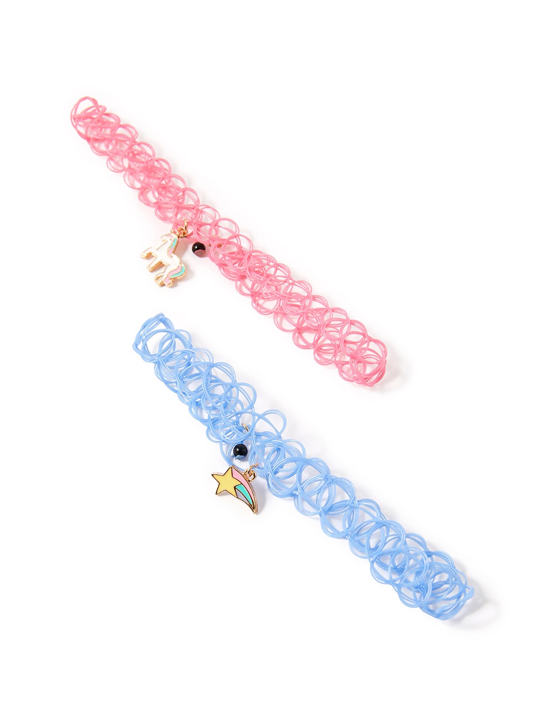 

Accessorize Girls Set of 2 Pink & Blue Necklace