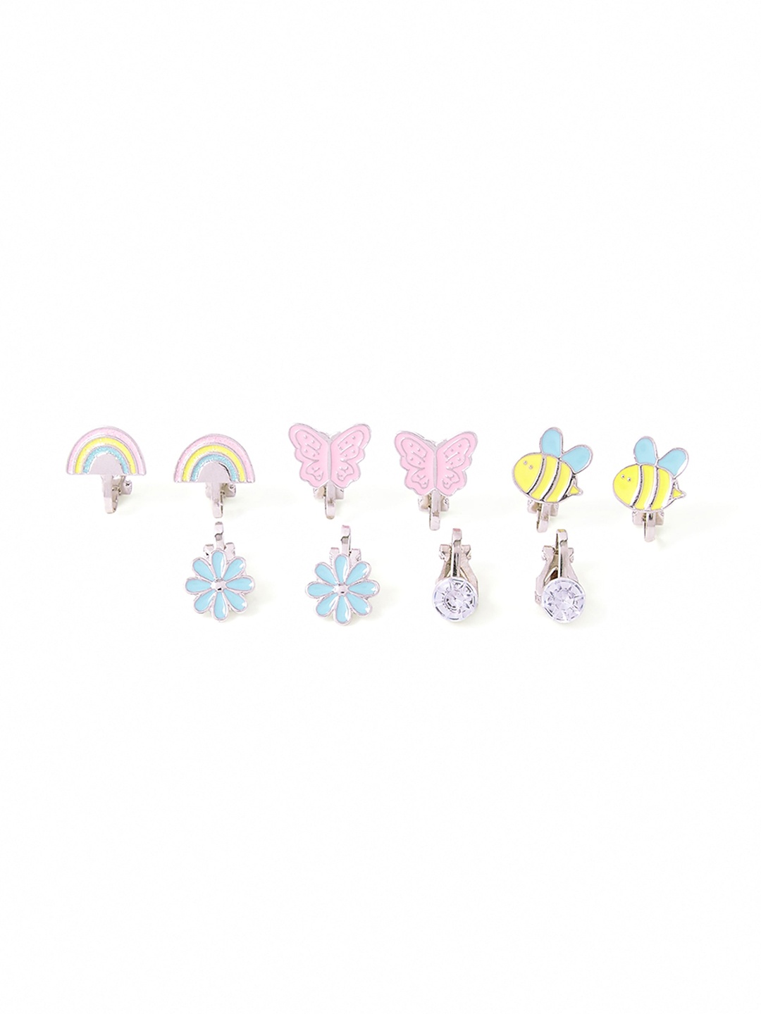 

Accessorize Set Of 5 Quirky Studs Earrings, Yellow