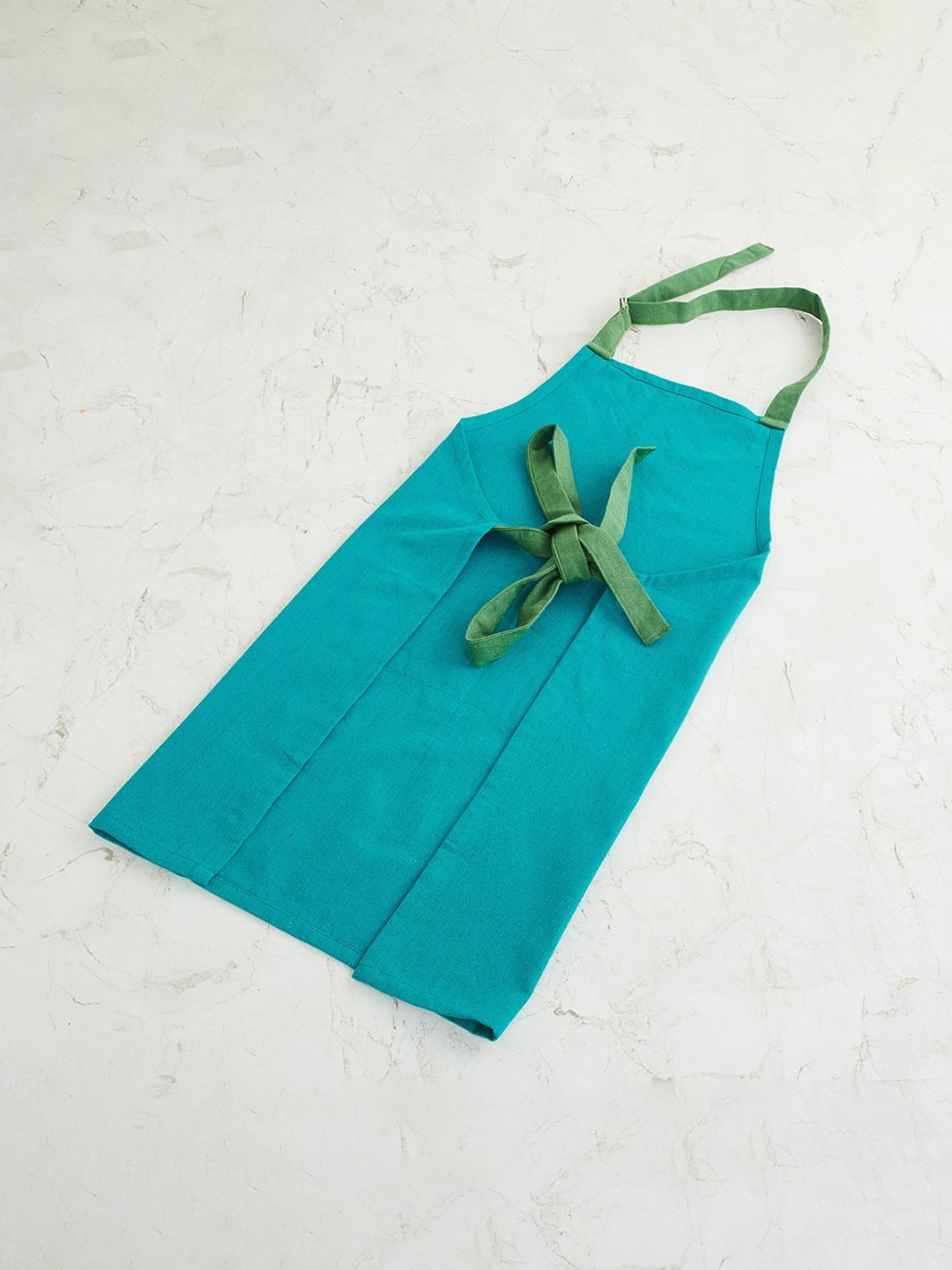 

Home Centre Set Of 3 Teal-Blue Textured Cotton Kitchen Linen Set