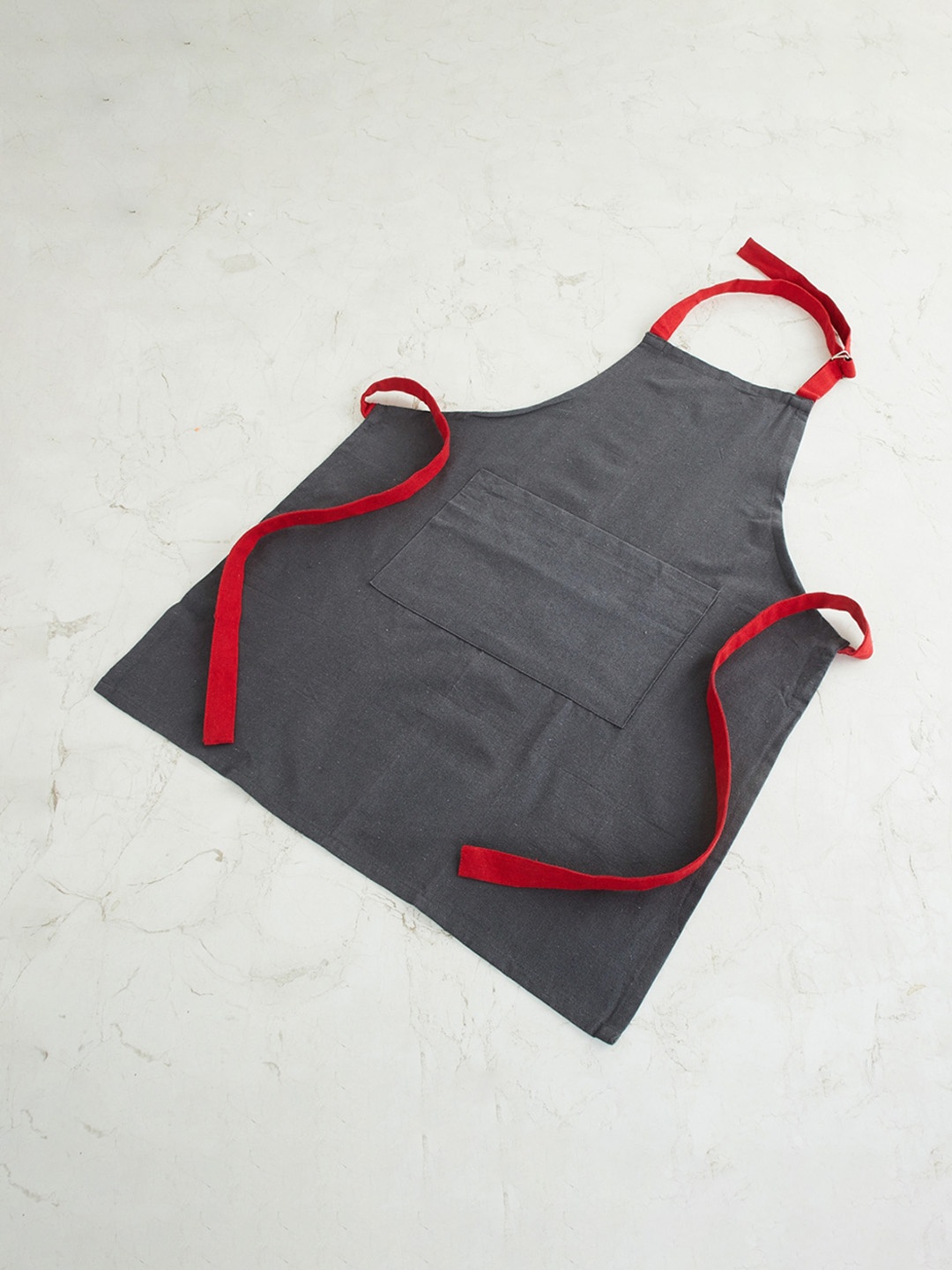 

Home Centre Set Of 3 Grey Solid Cotton Kitchen Linen Set