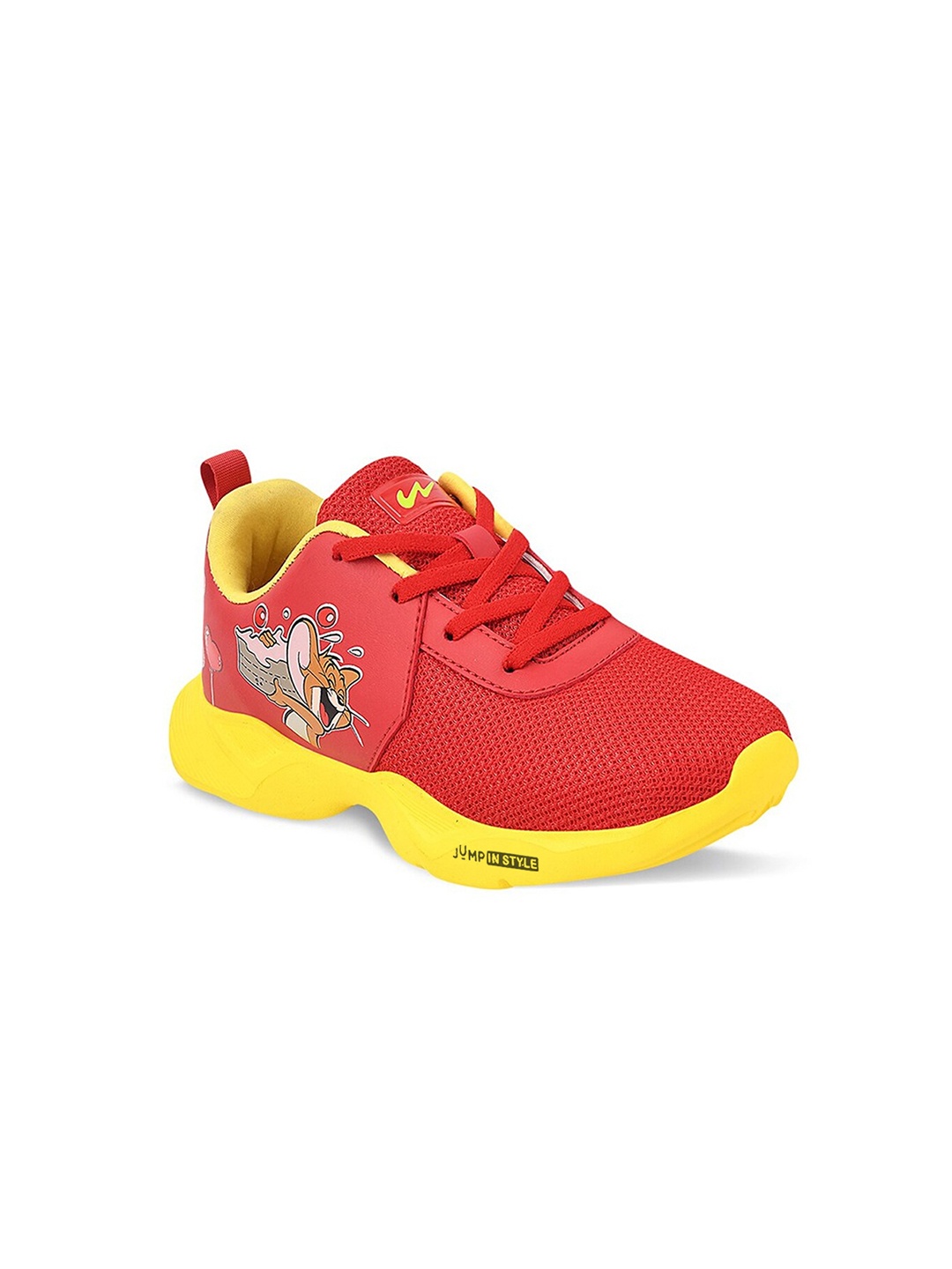 

Campus Kids Red Mesh Running Tom & Jerry Shoes
