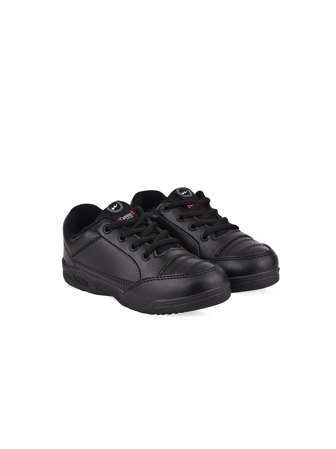 

Campus Unisex Kids Black School Shoes
