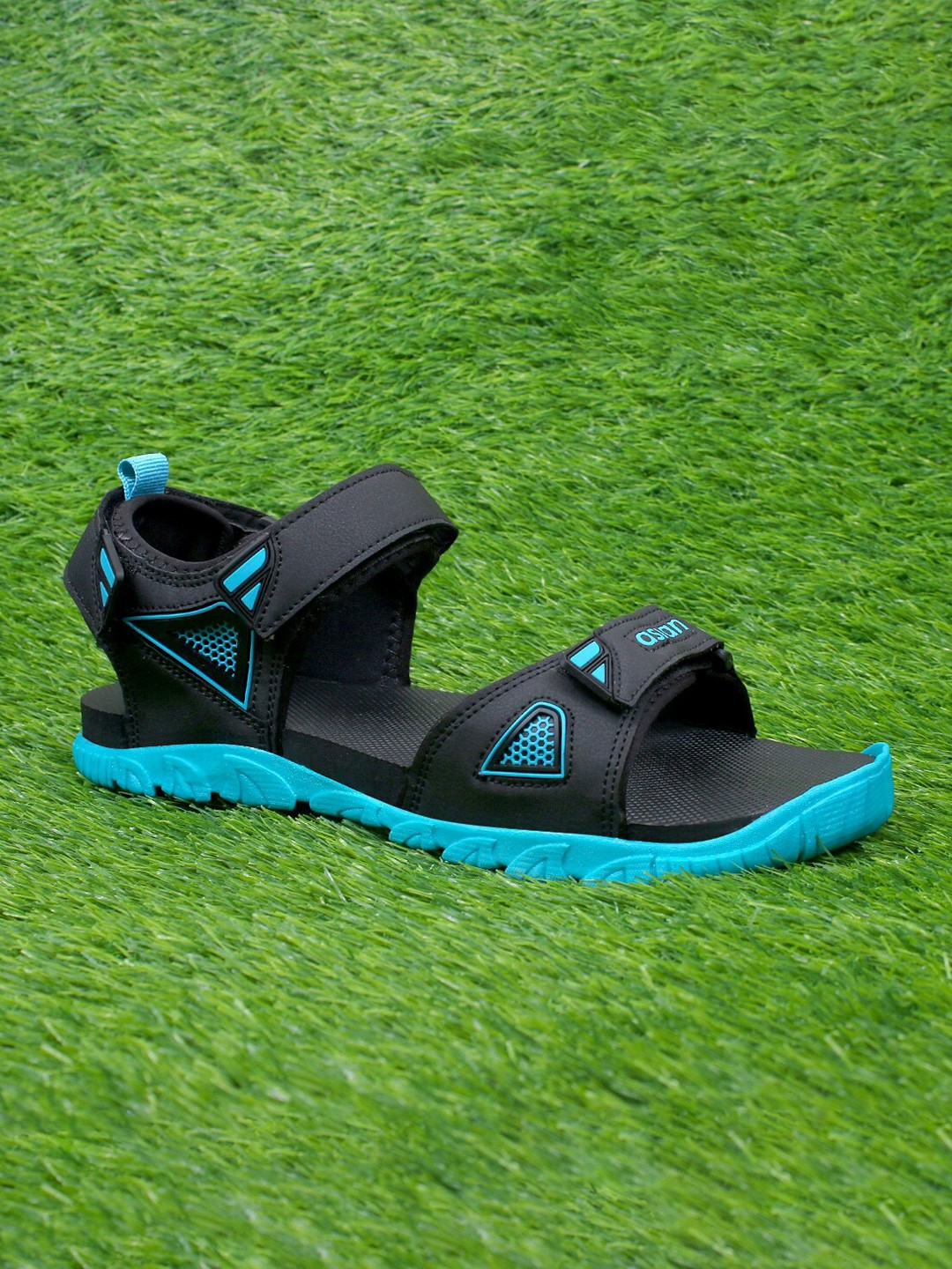 

ASIAN Men Black & Blue Infinity-04 Sports Sandals