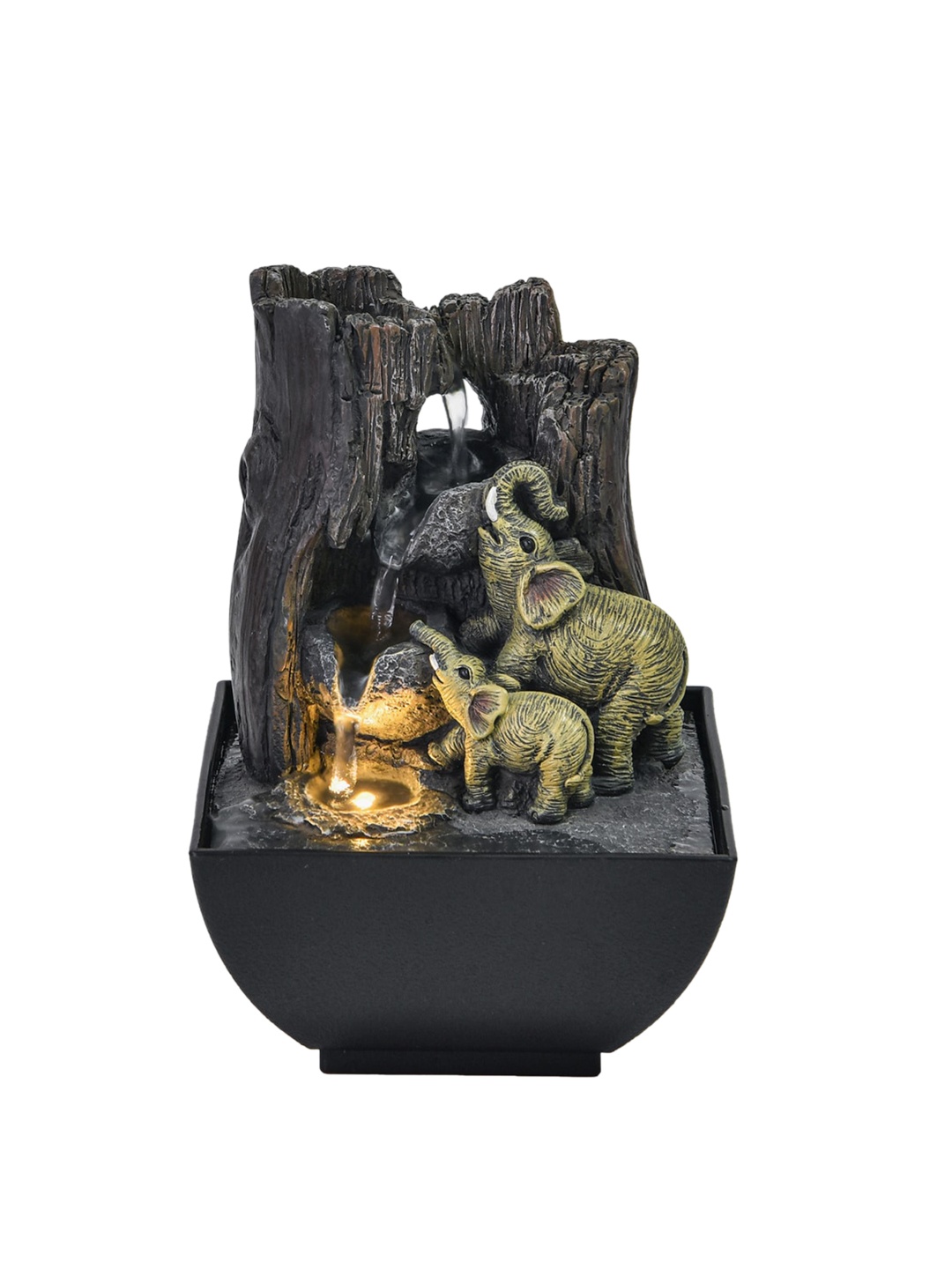 

Home Centre Black & Green Mini Elephant Indoor Fountain