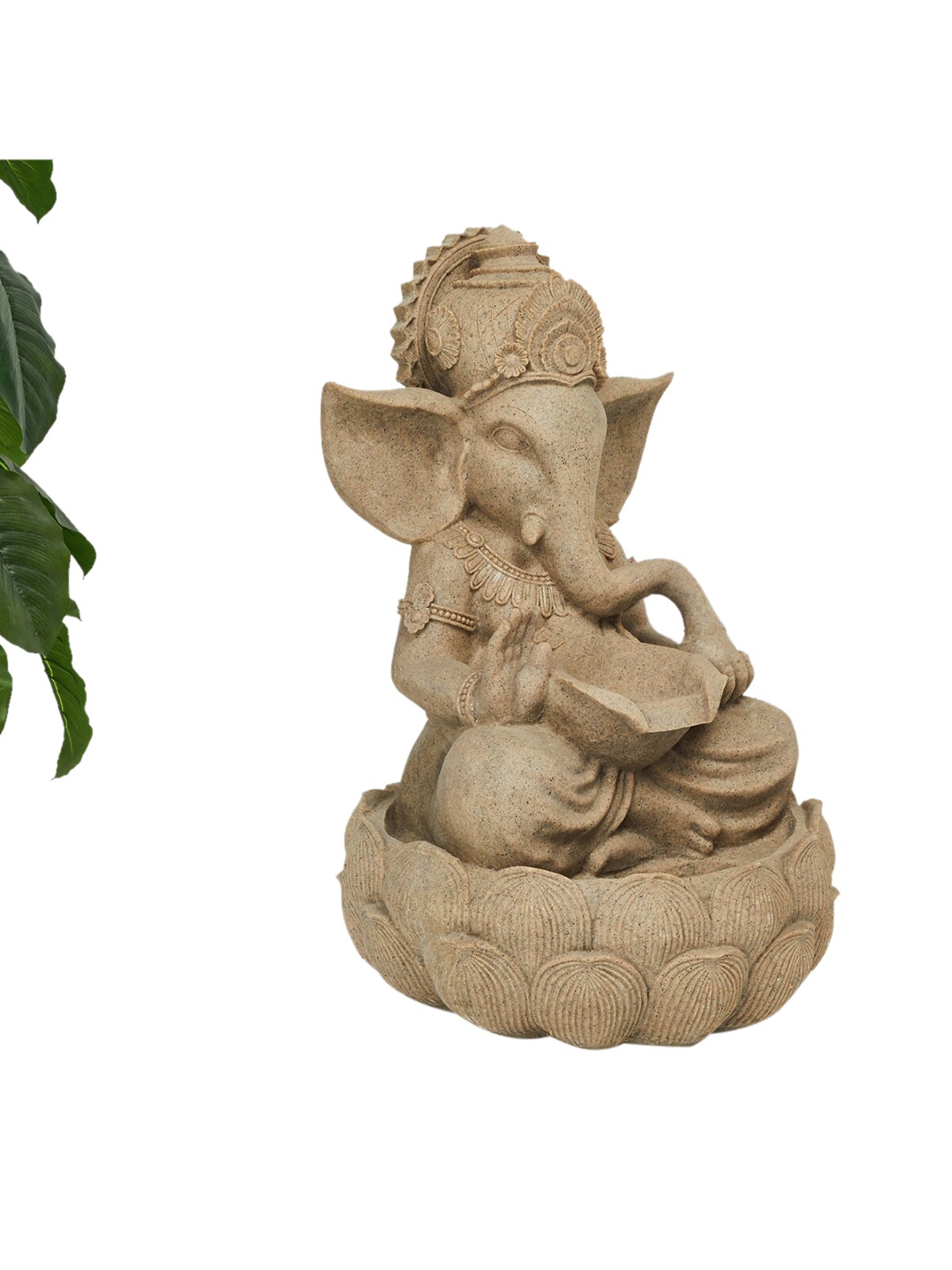 

Home Centre Cascade Beige Ganesha Stoneware Fountain