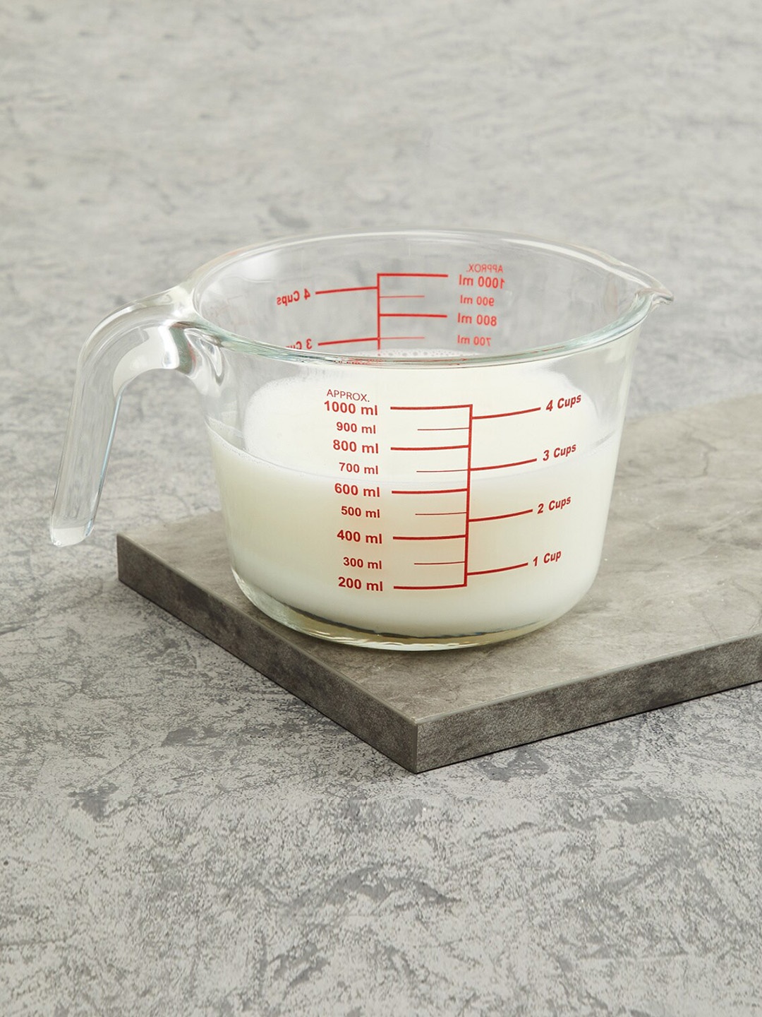 

Home Centre Transparent Solid Borosilicate Glass Measuring Jug