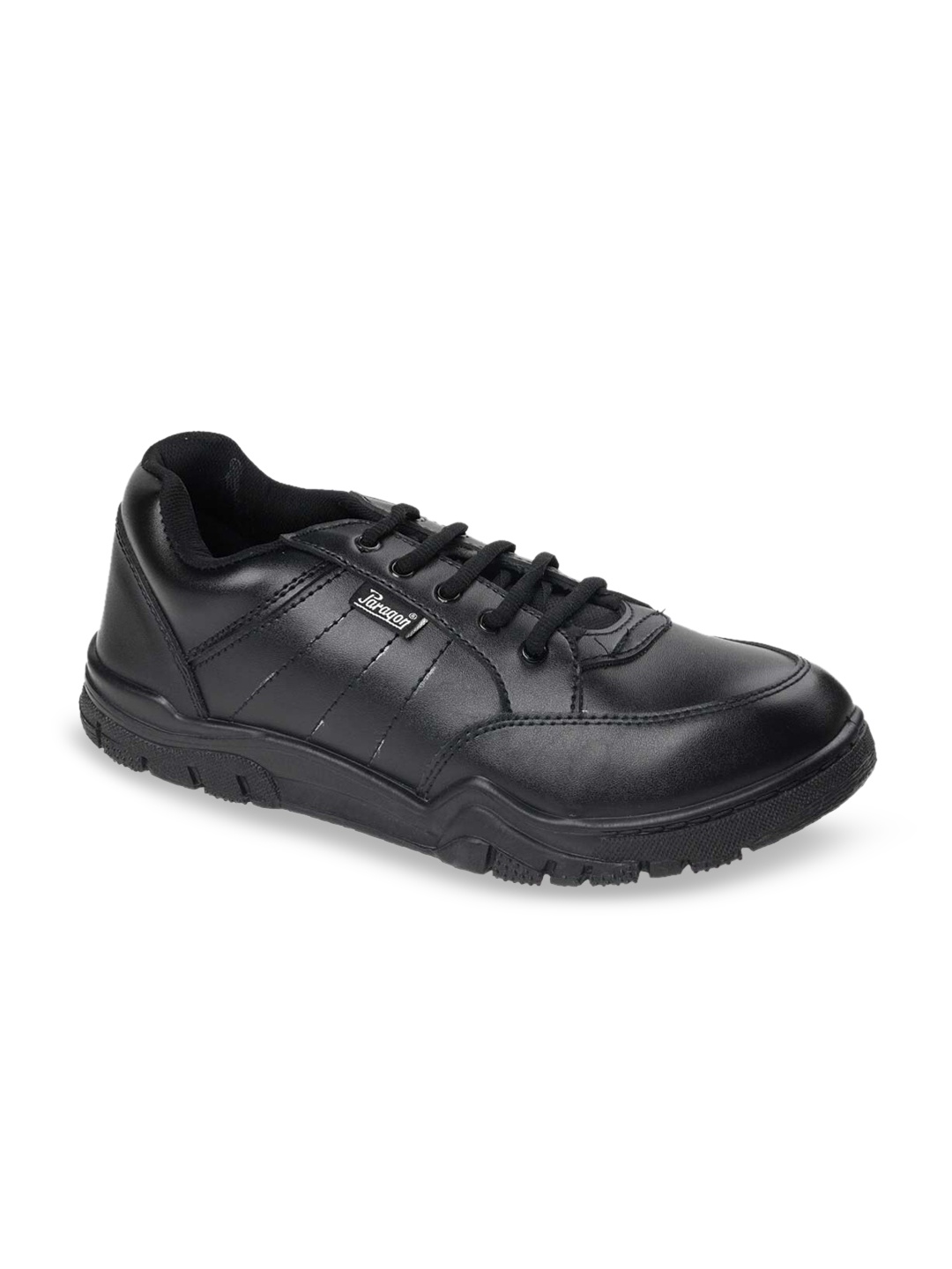 

Paragon Boys Black Textured Sneakers