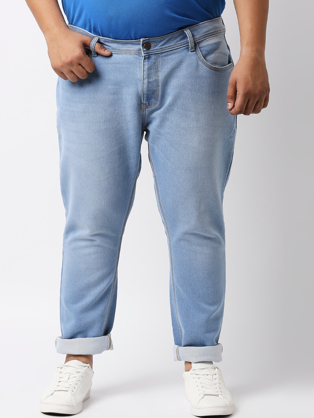 

Freeform by High Star Men Plus Size Blue Slim Fit Stretchable Jeans