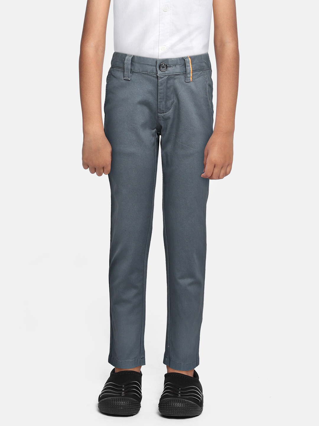

Indian Terrain Boys Grey Chinos Trousers