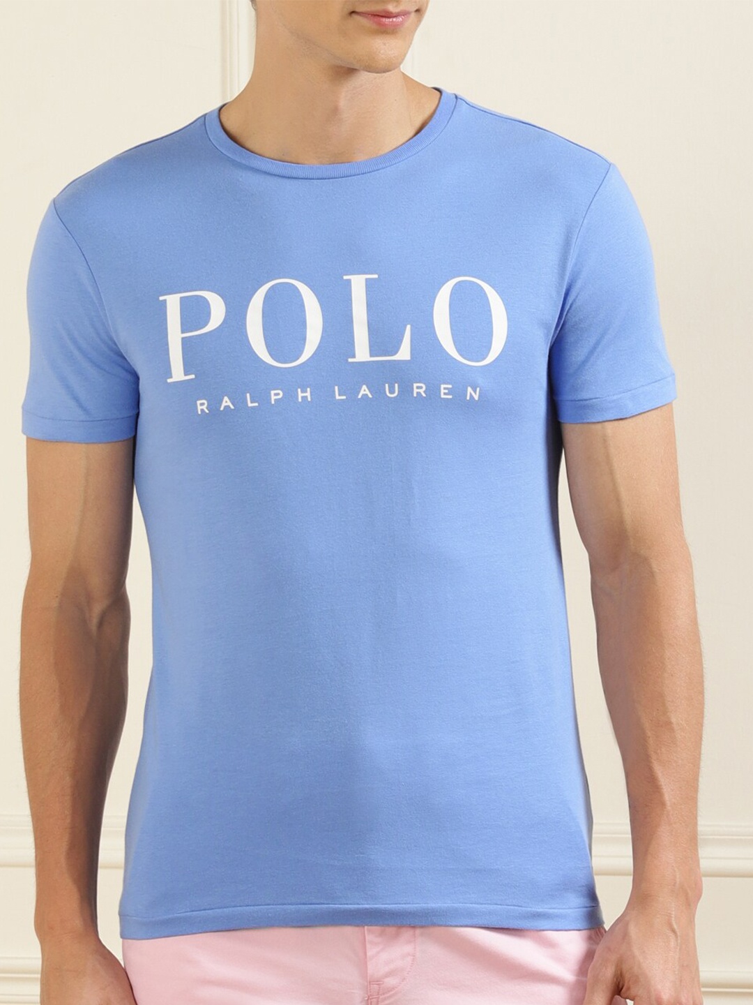

Polo Ralph Lauren Men Blue Typography Printed Pure Cotton T-shirt