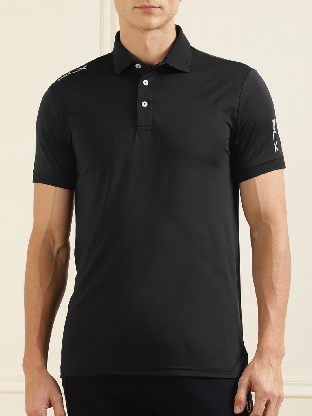 

Polo Ralph Lauren Men Black Polo Collar T-shirt