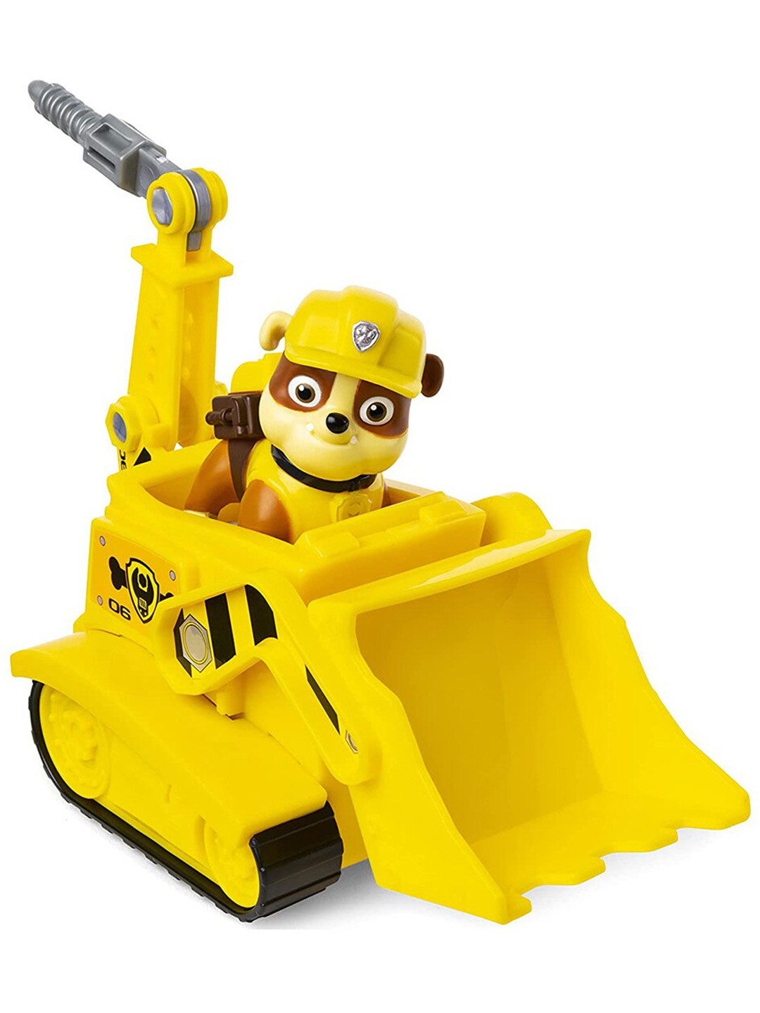 

PAW PATROL Yellow Rubbles Diggin Bulldozer with Collectible Action Figure