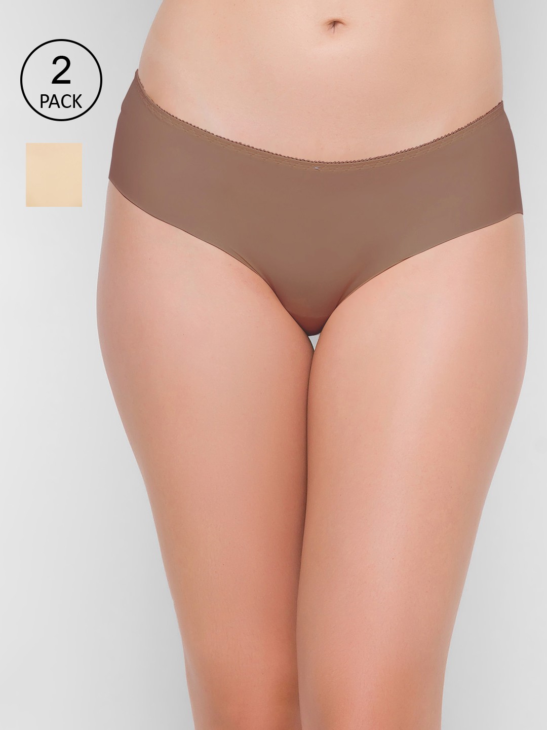 

FashionRack Women Pack Of 2 Assorted Seamless Hipster Briefs