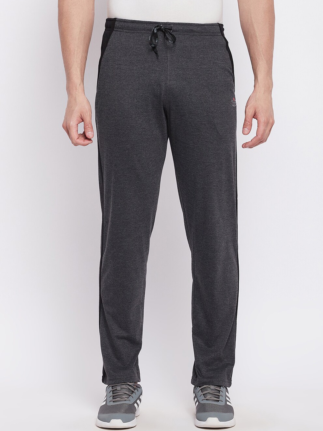 

NEVA Men Grey Solid Cotton Track Pants