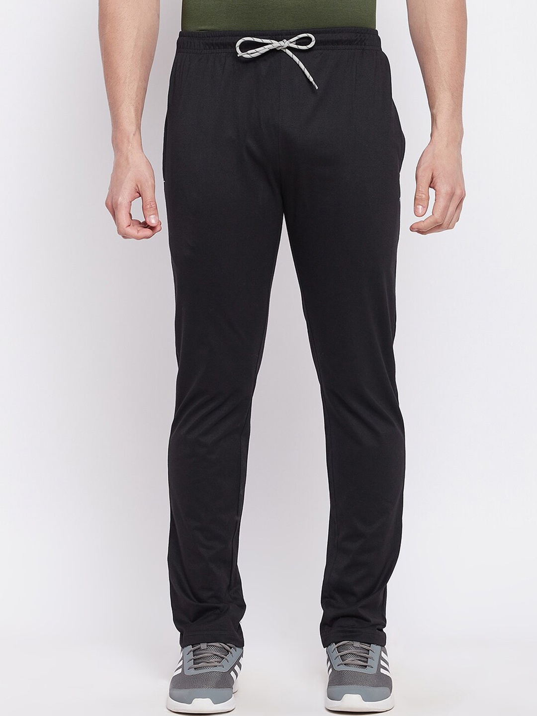 

NEVA Men Black Solid Cotton Track Pants