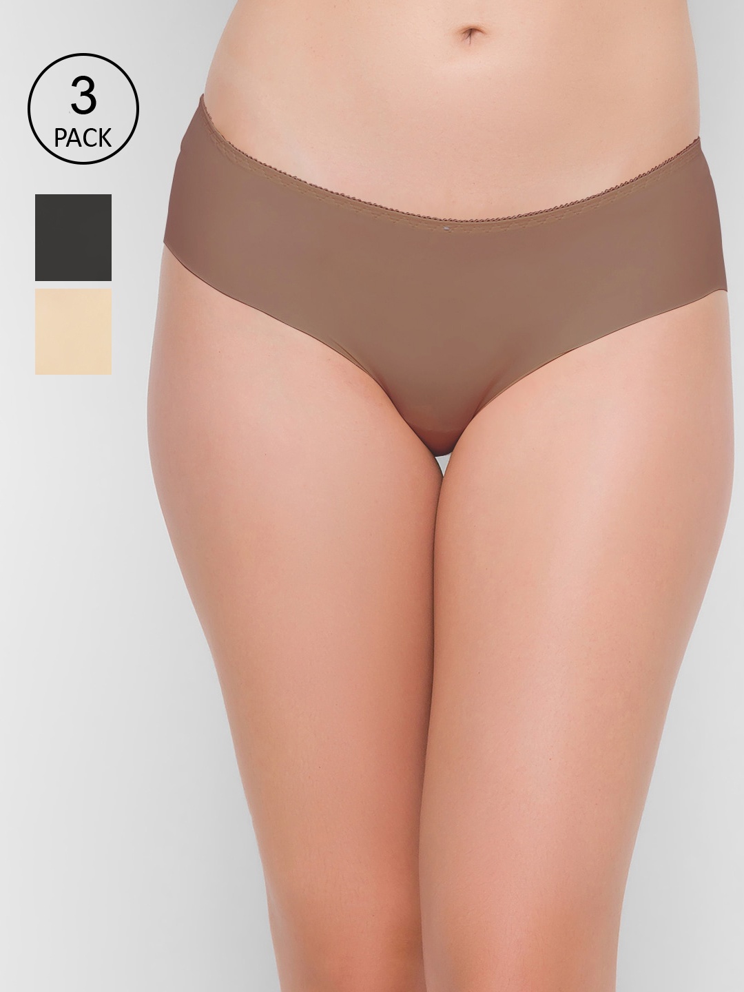 FashionRack Women Pack Of 3 Assorted Hipster Briefs