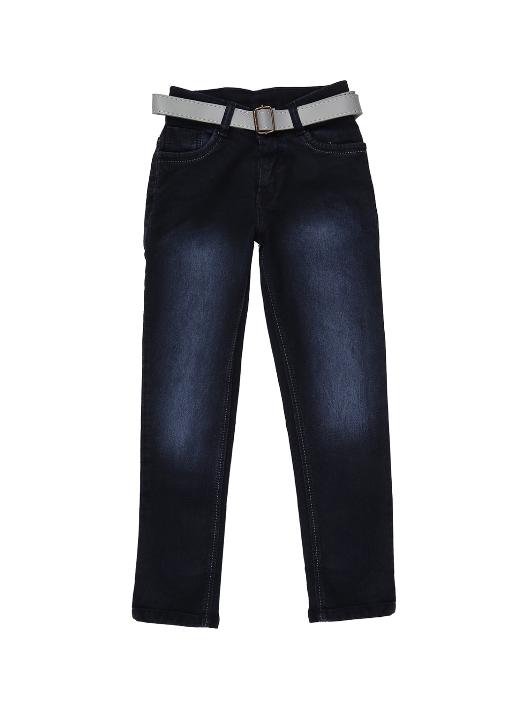 

V-Mart Boys Blue Classic Mildly Distressed Light Fade Stretchable Jeans