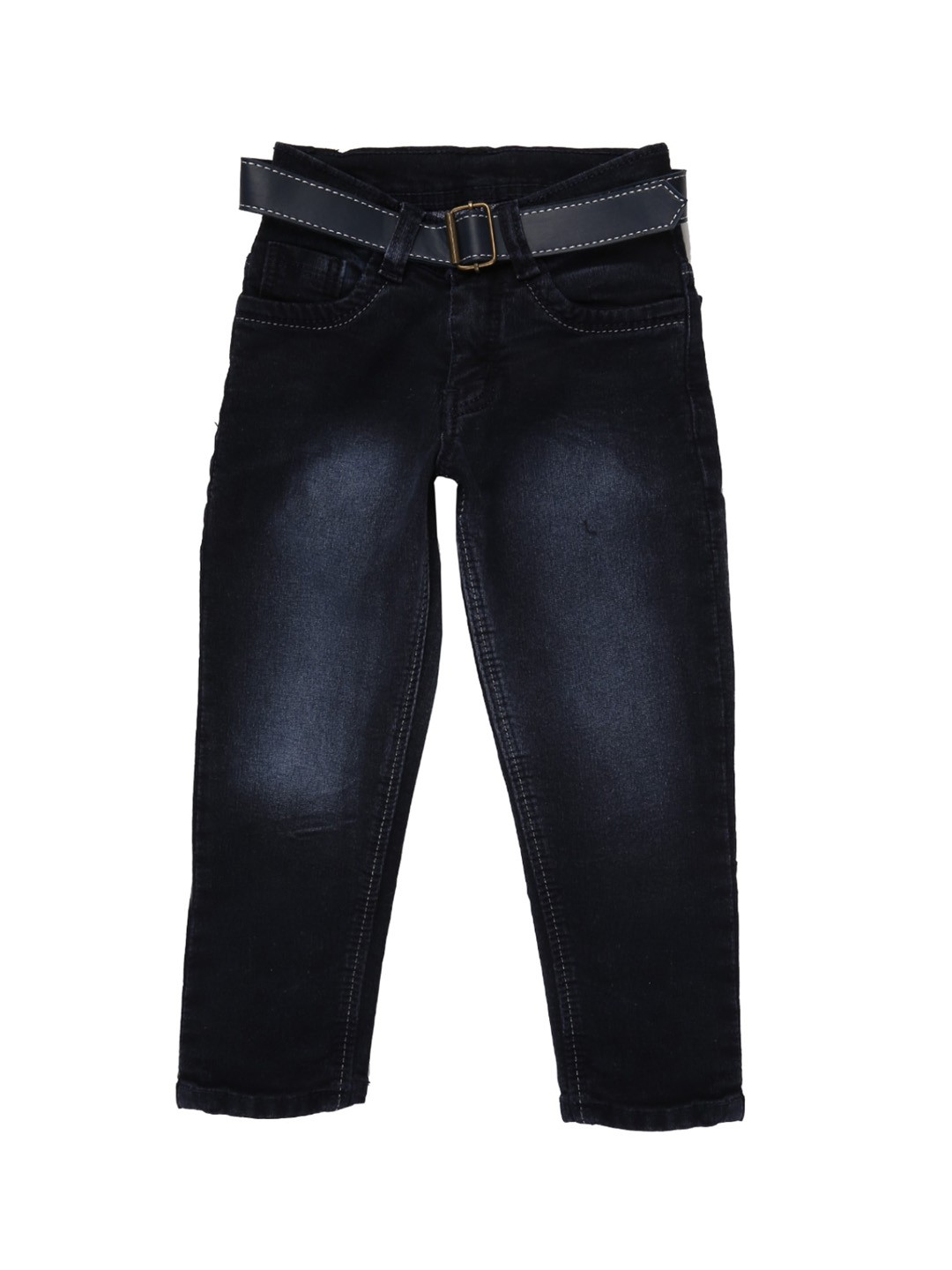 

V-Mart Boys Blue Classic Regular Fit Mildly Distressed Light Fade Jeans