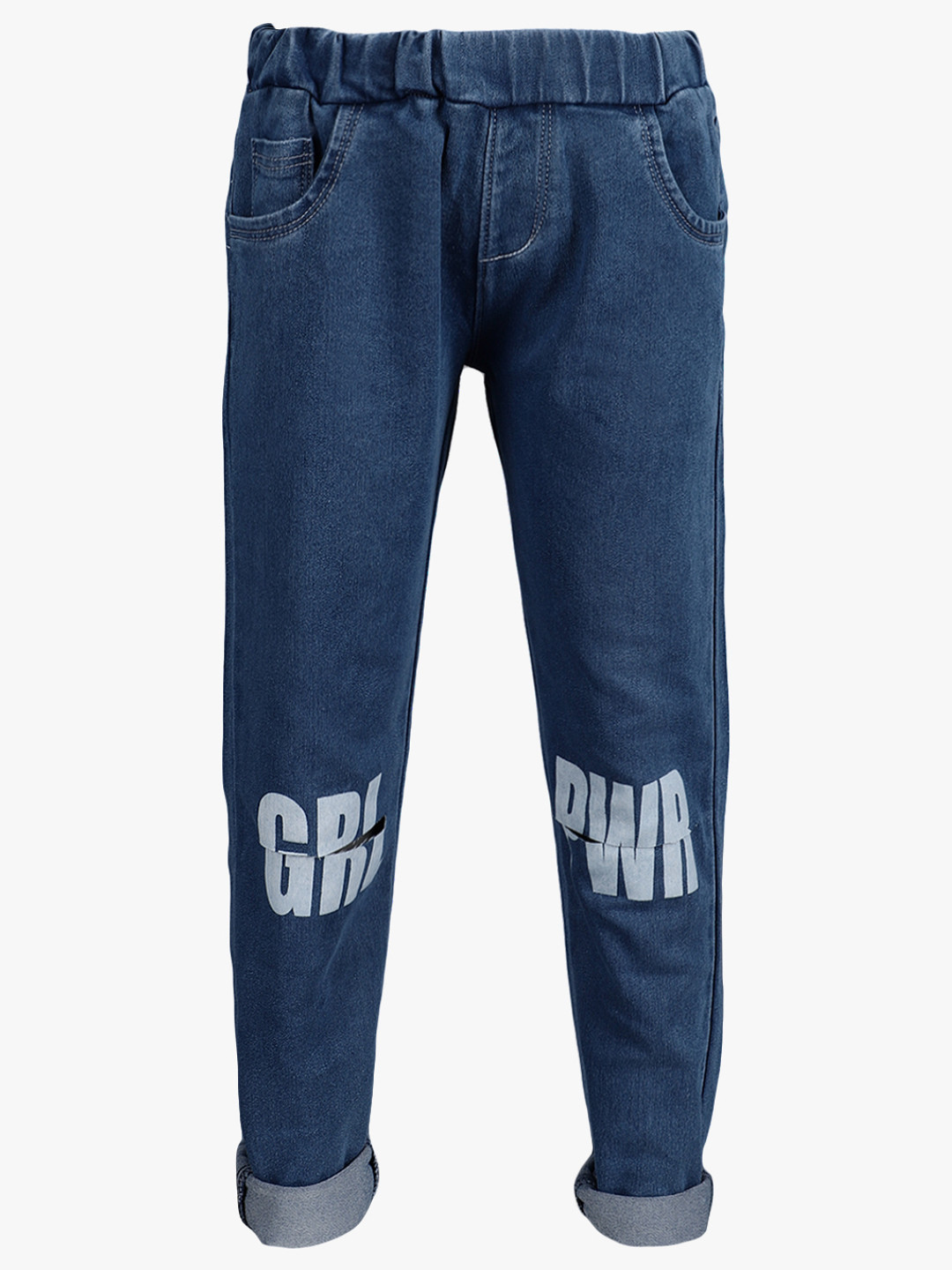

V-Mart Girls Blue Classic Printed Stretchable Jeans