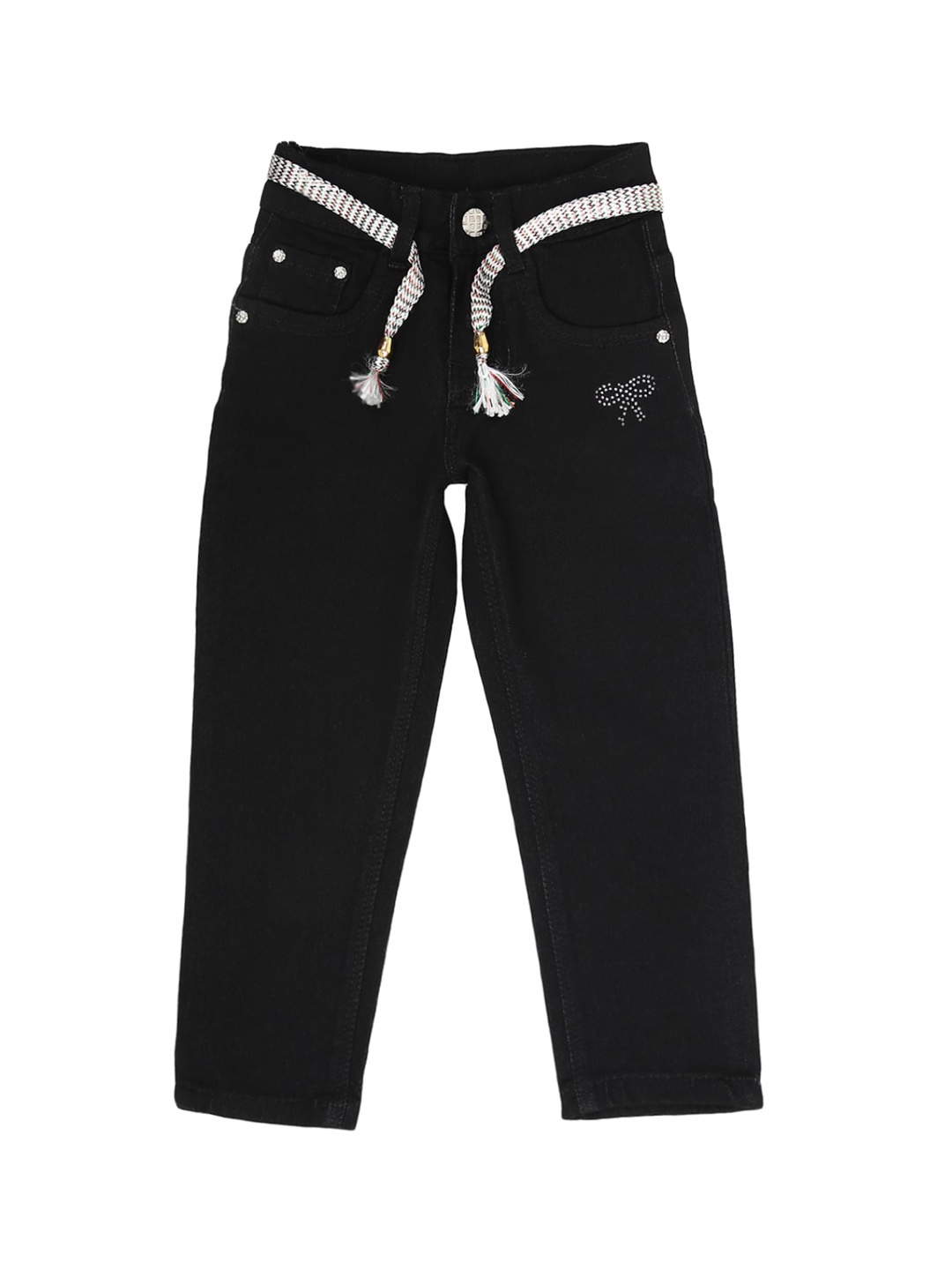 

V-Mart Girls Black Classic Slim Fit Jeans