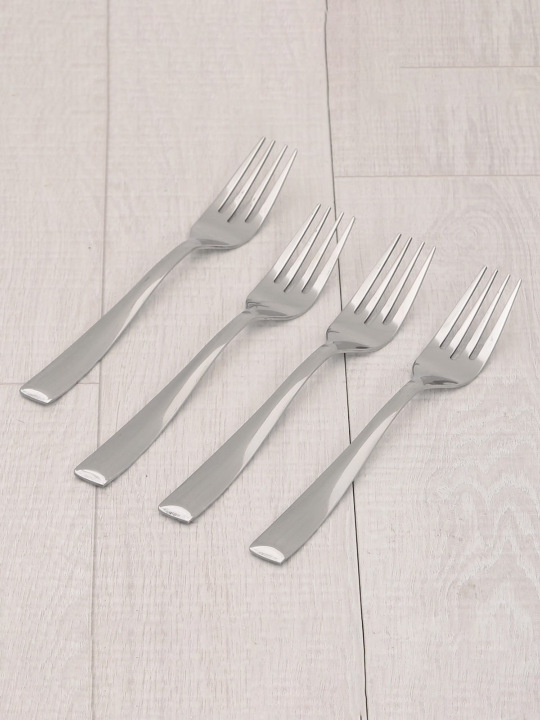 

Home Centre Set Of 4 Silver-Toned Stainless Steel Forks