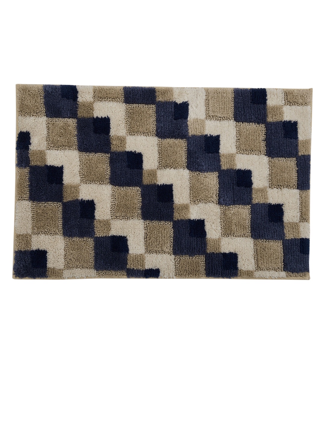 

Home Centre Beige Geometric Textured Woven Bathmat