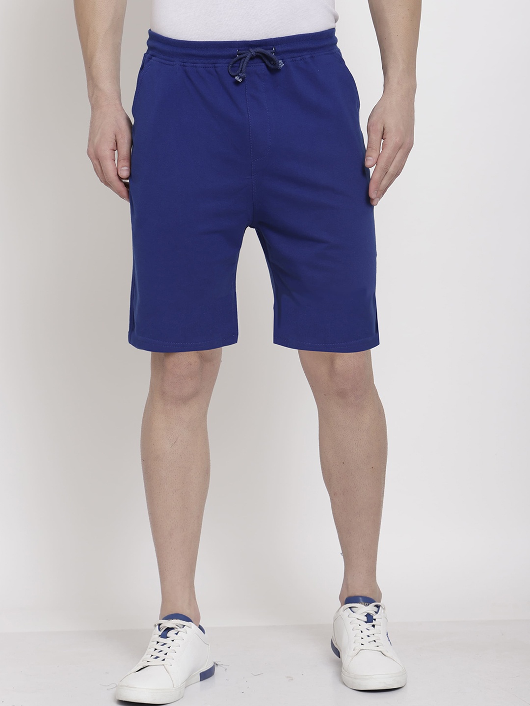 

PAUSE SPORT Men Blue Solid Nylon Sports Shorts