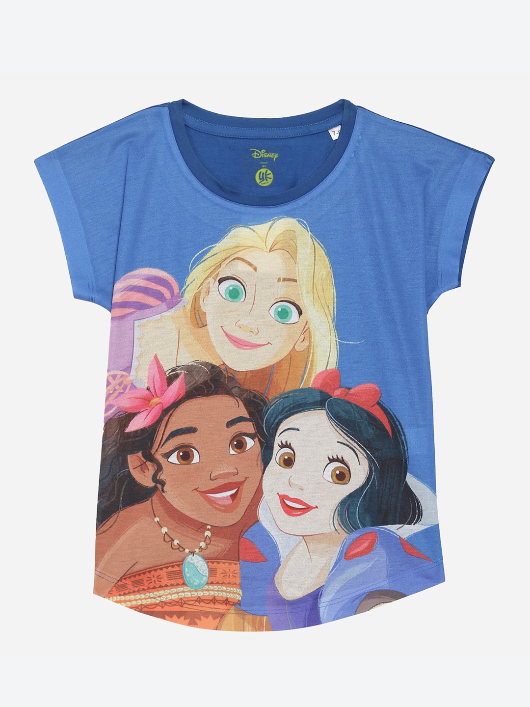 

YK Disney Blue Print Extended Sleeves Top