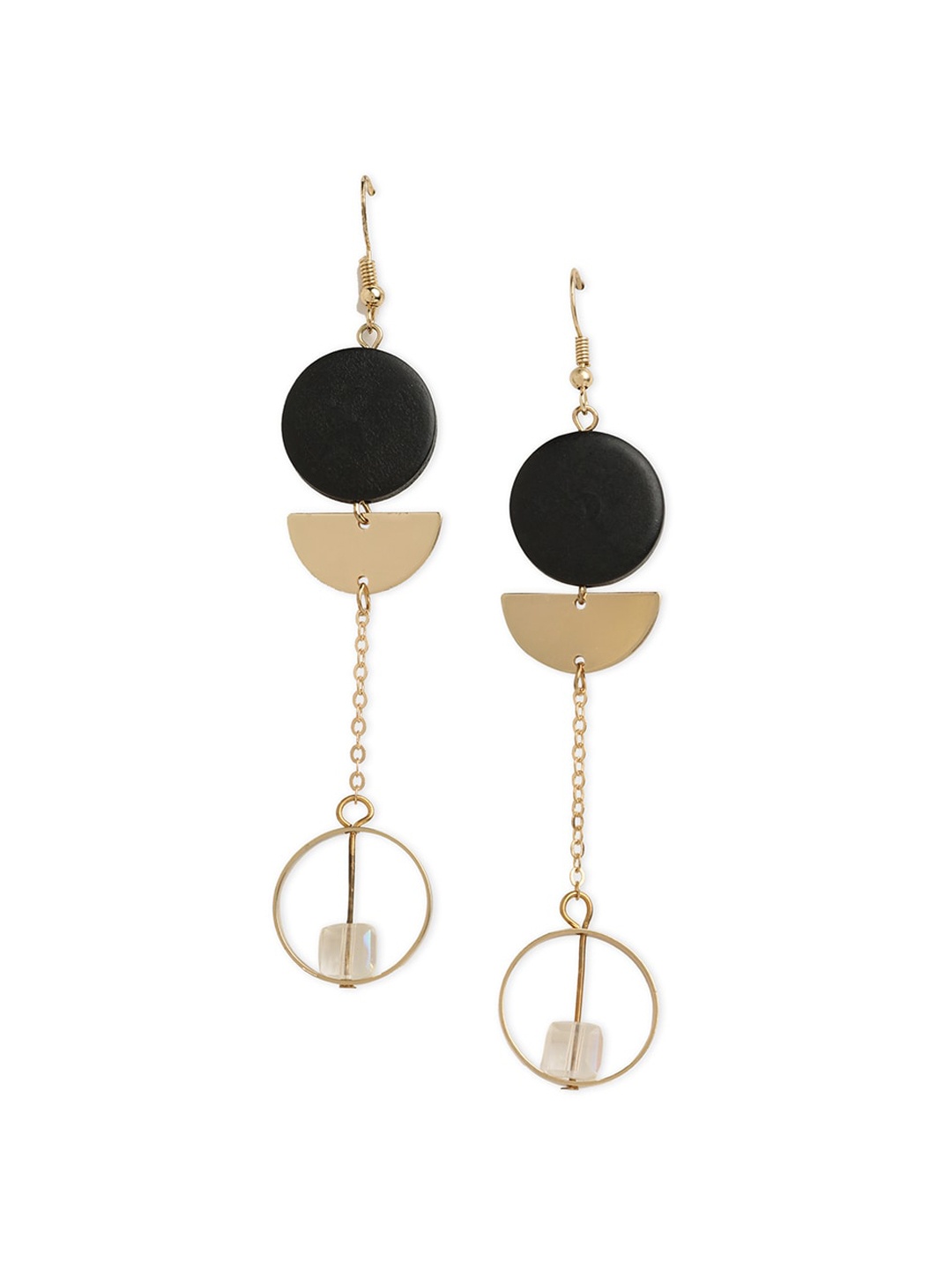

Blisscovered Black Contemporary Drop Earrings