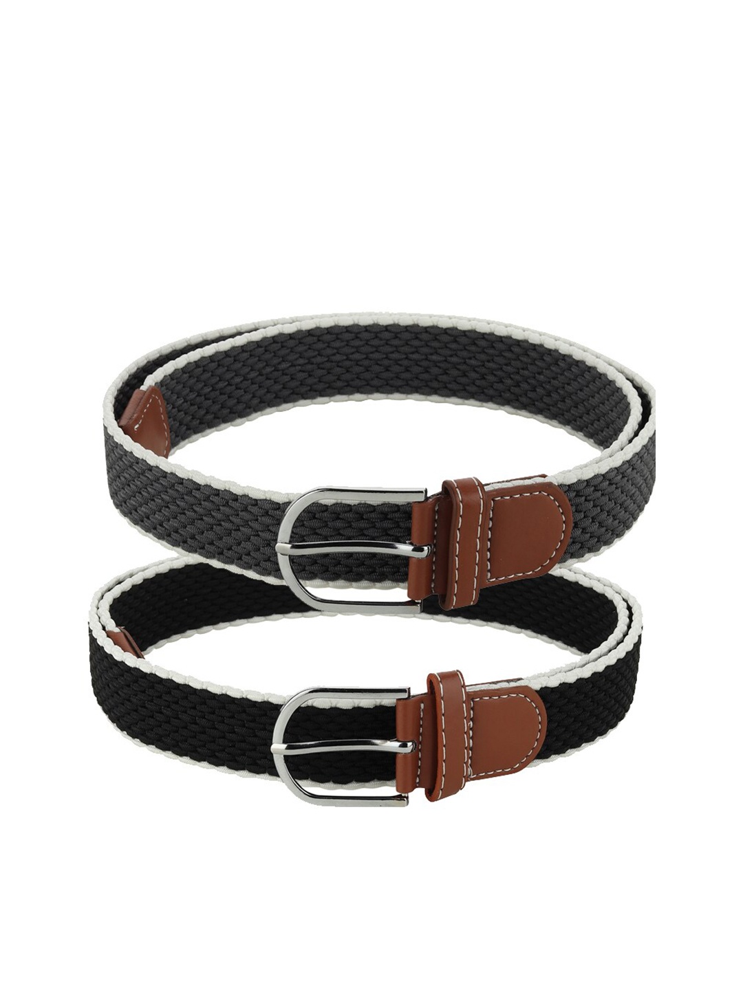 

Kastner Men Black Set Of 2 Textured Belt
