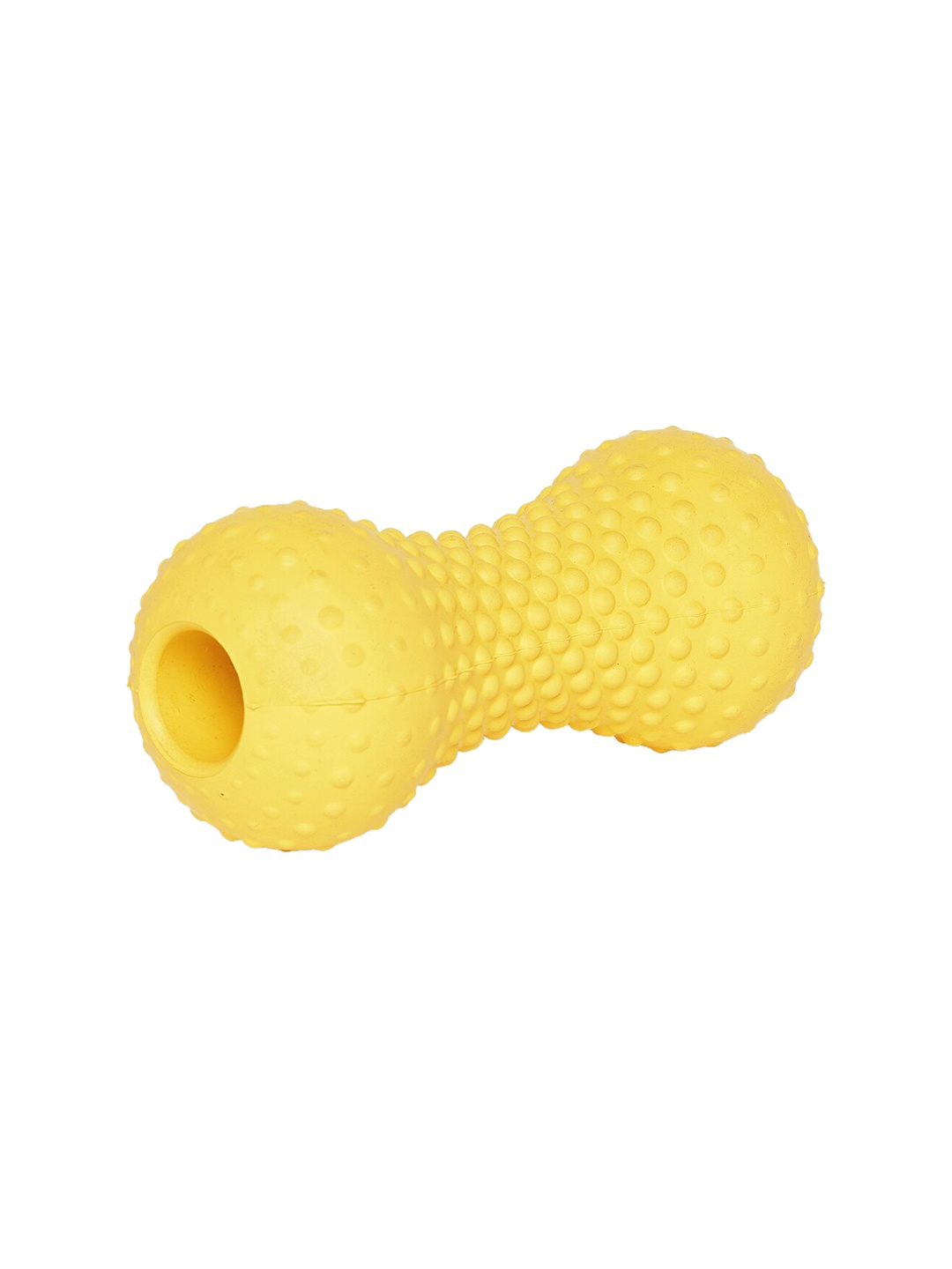 

thepawpstarco Yellow Solid Dotty Chew Pet Toy