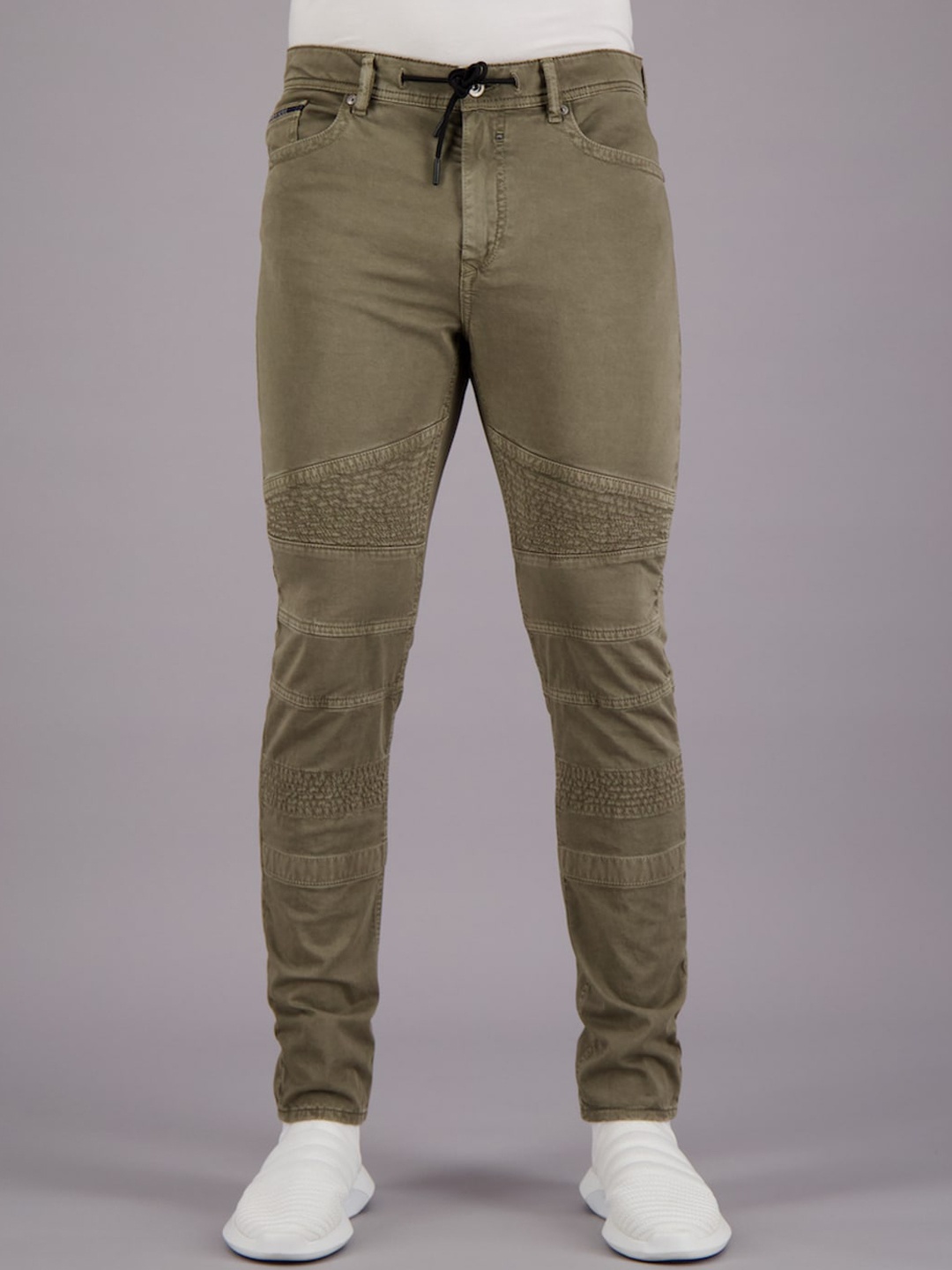 

FREESOUL Men Green Slim Fit Cotton Jeans