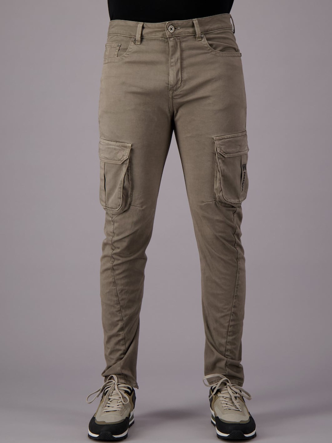 

FREESOUL Men Grey No Fade Cotton Jeans