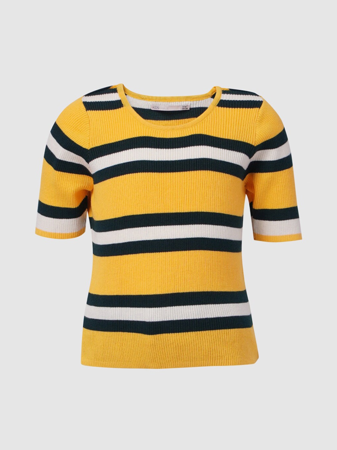 

KIDS ONLY Yellow & Black Striped Top