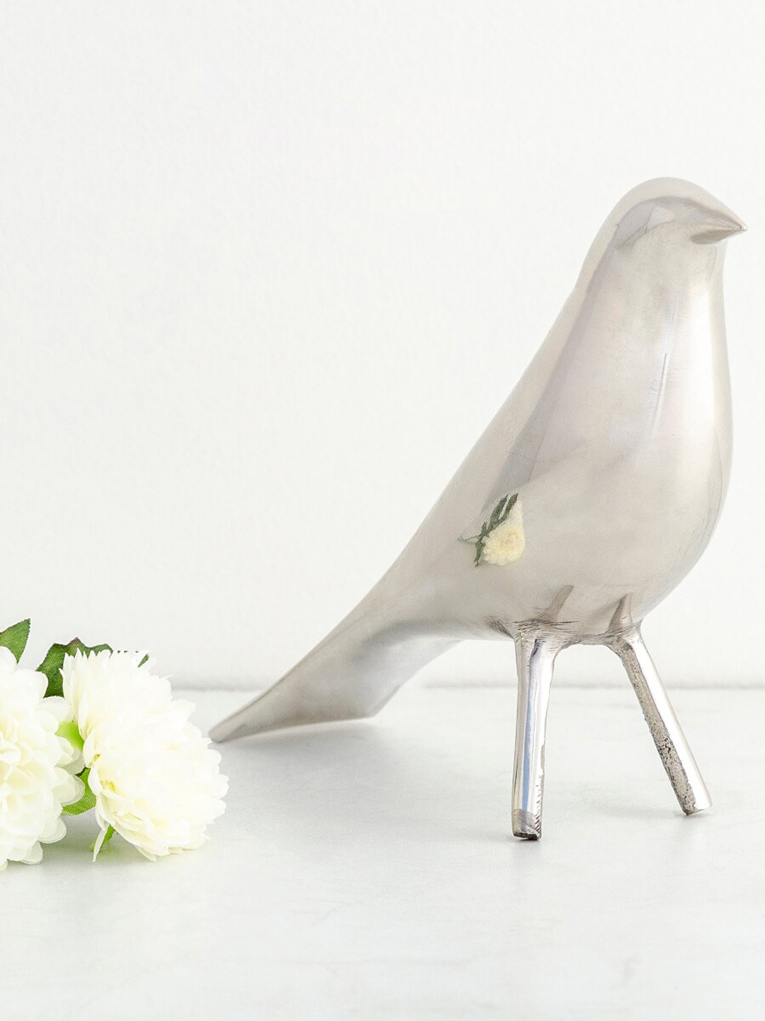 

Home Centre Silver-Toned Bird Figurine Showpieces