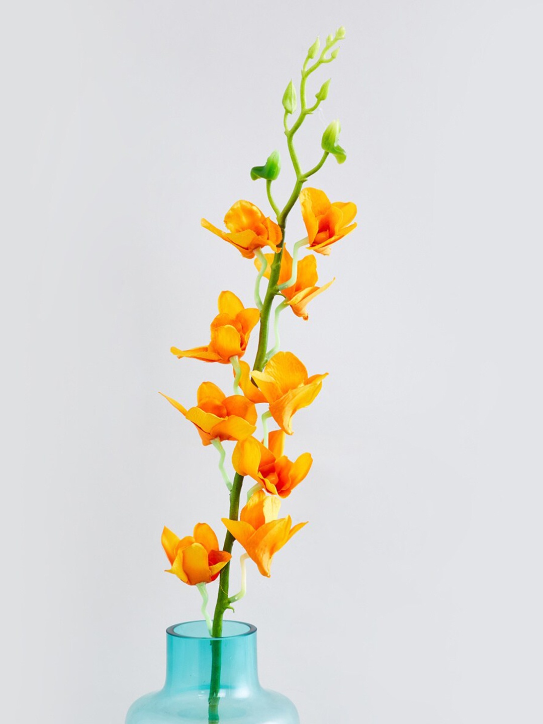 

Home Centre Yellow Botanical Plastic Orchid Artificial Flowers