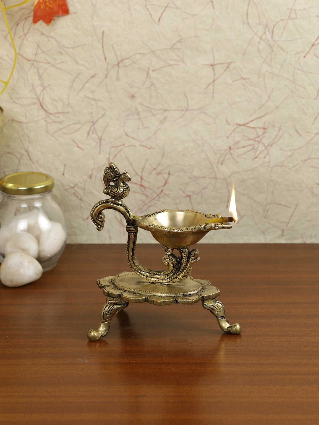 

Imli Street Gold-Toned Brass Lamp Diya