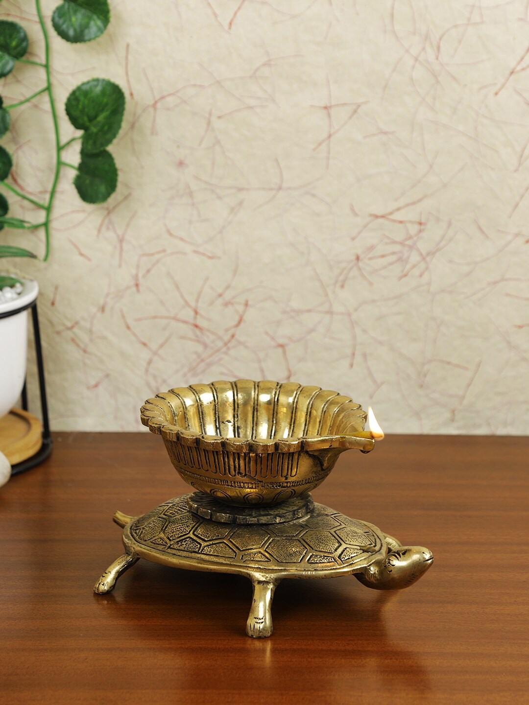 

Imli Street Gold-Toned Brass Diya