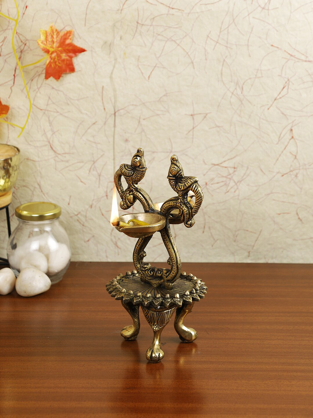 

Imli Street Gold-Toned Brass Diya
