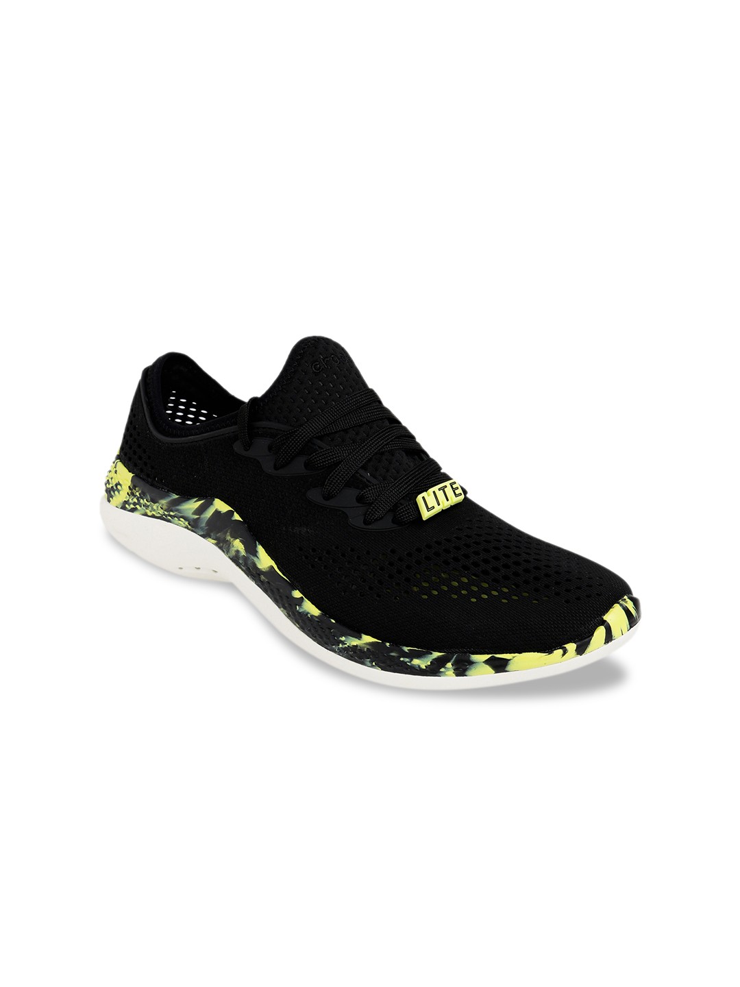 

Crocs Men Printed Lite Ride 360 Pacer Sneakers, Black