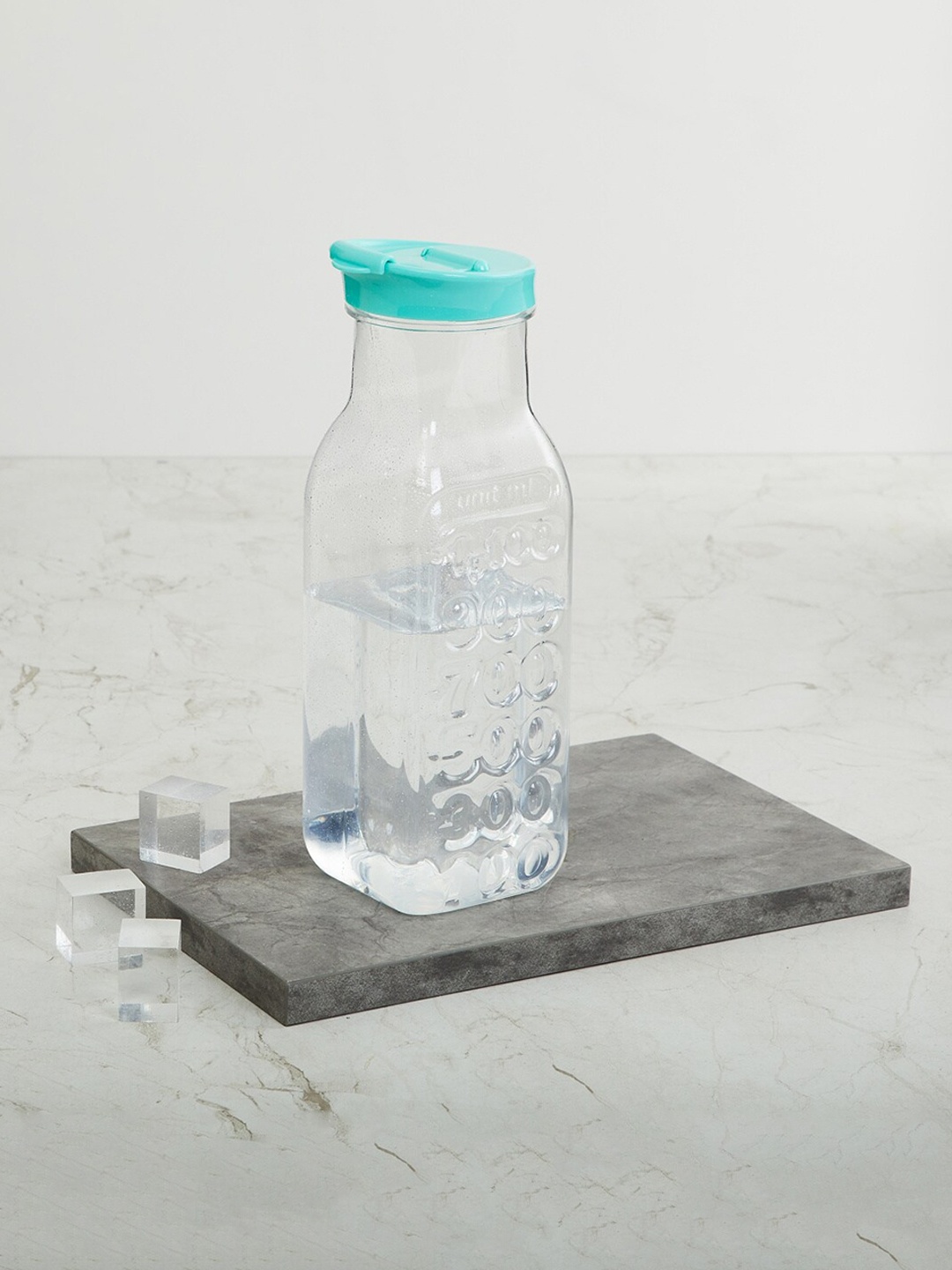 

Home Centre Transparent & Blue Solid Water Bottle
