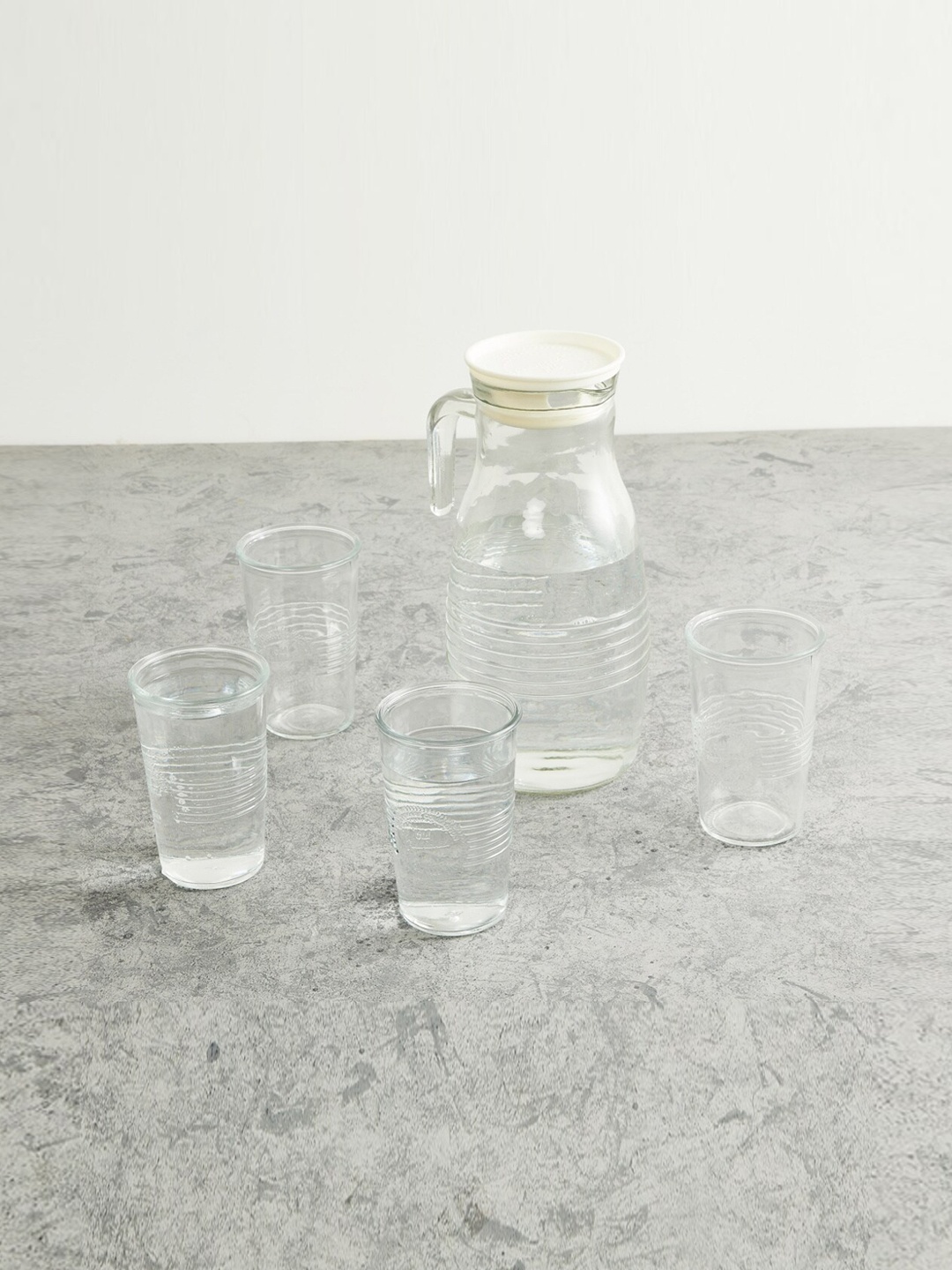 

Home Centre Set of 5 Eternia Glass & Jug Set, Transparent