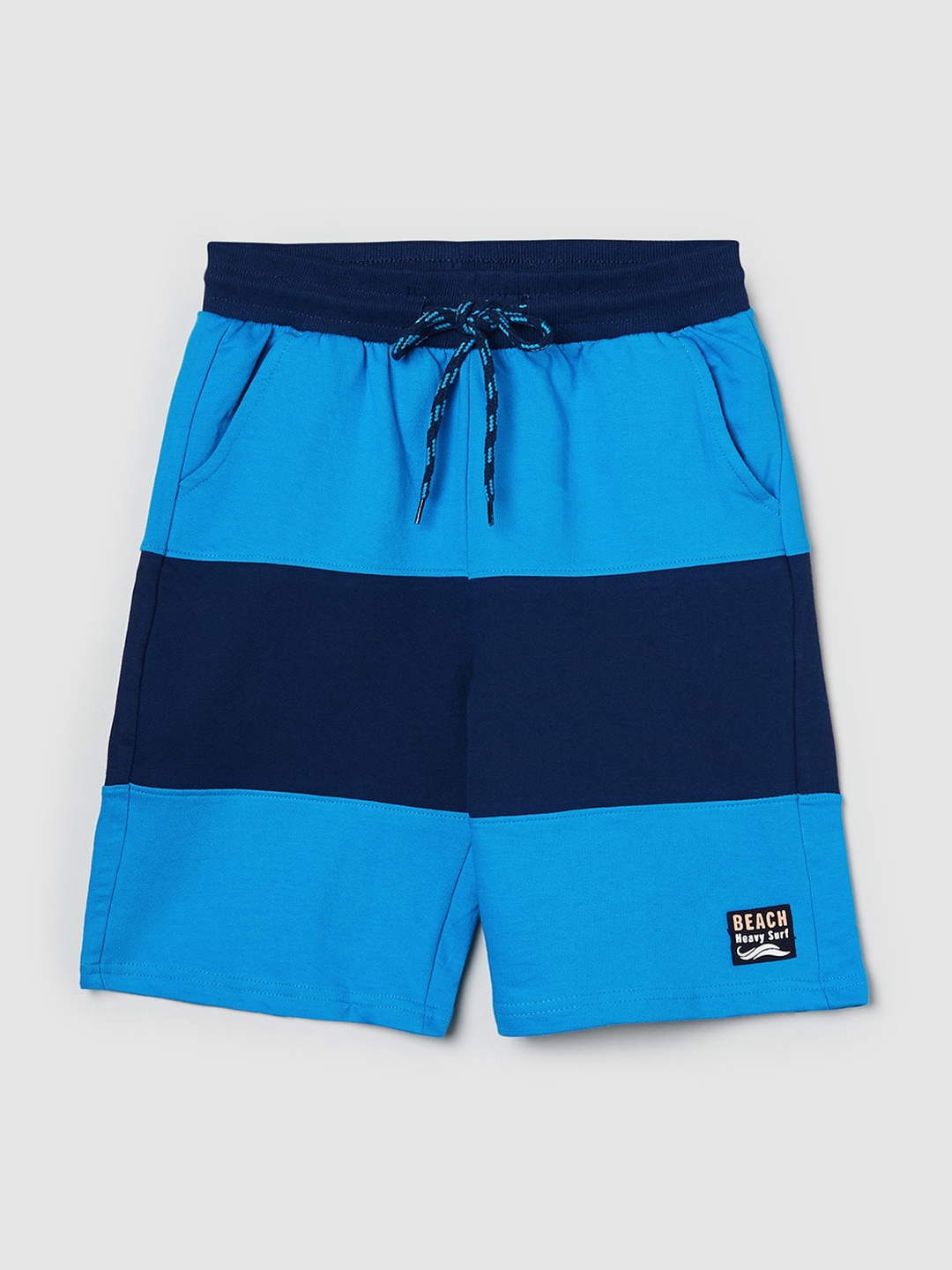 

max Boys Blue Striped Shorts