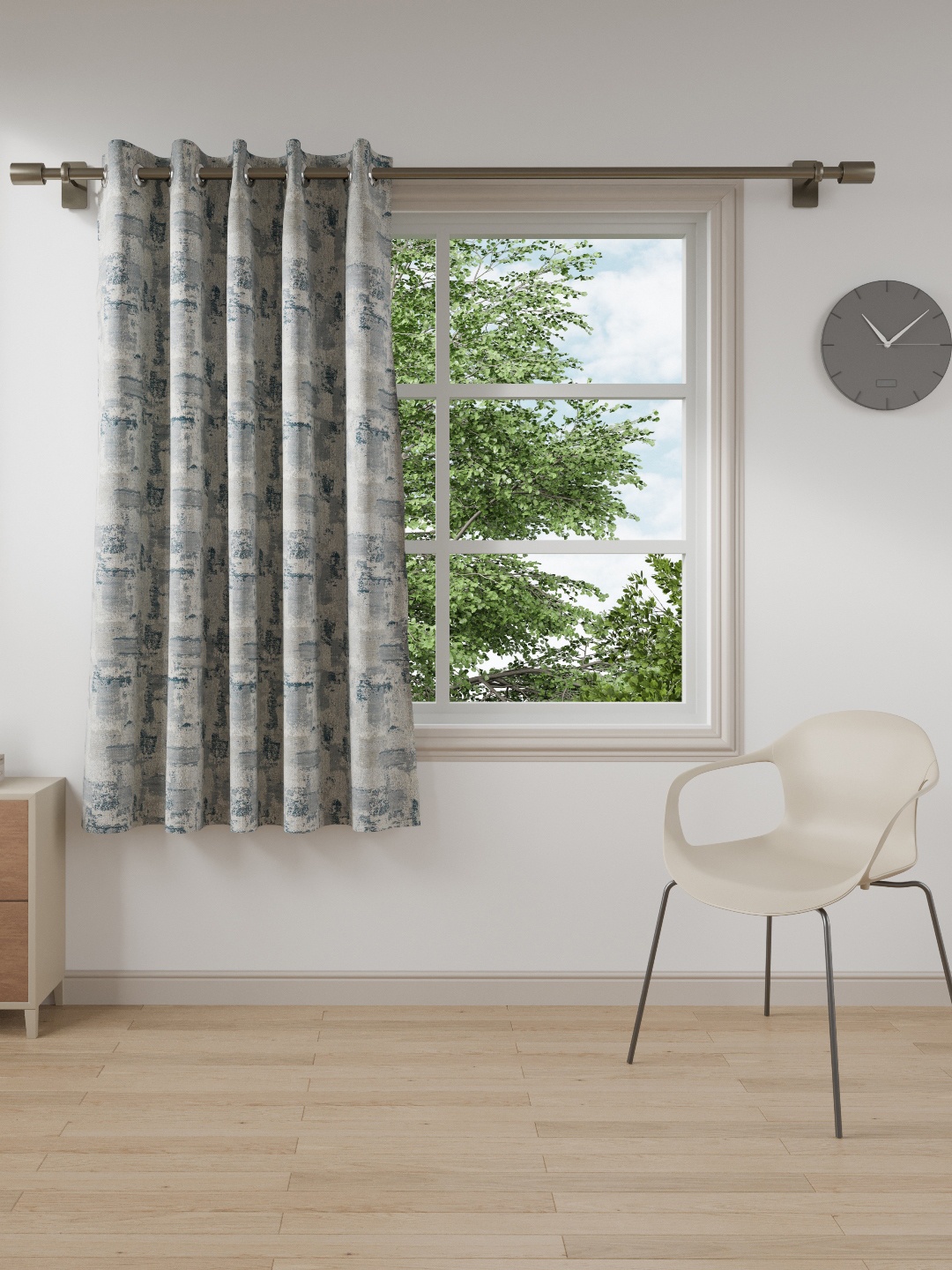 

DDecor Blue Room Darkening Window Curtain