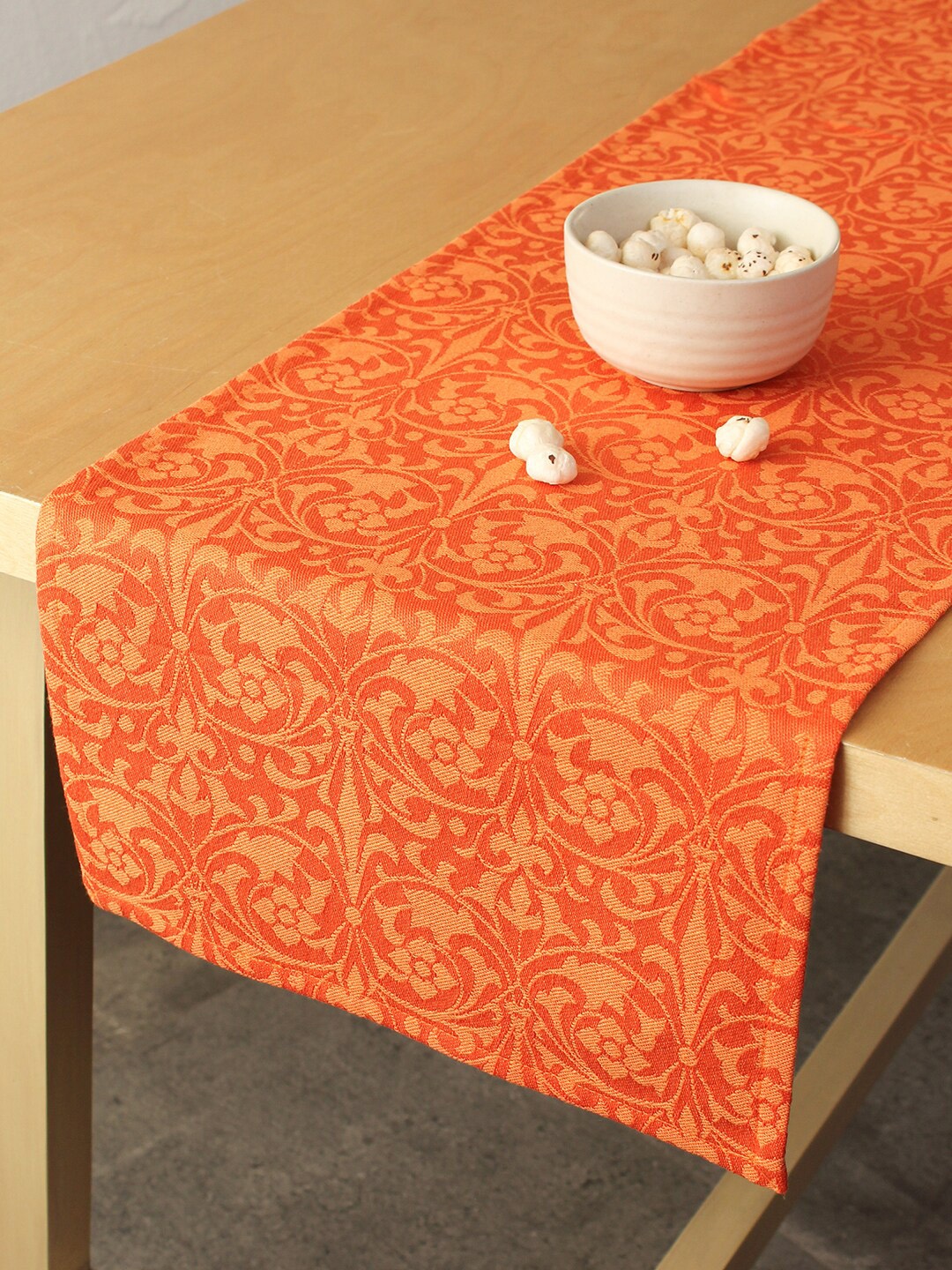 

House This Rust Orange Printed Pure Cotton Runners