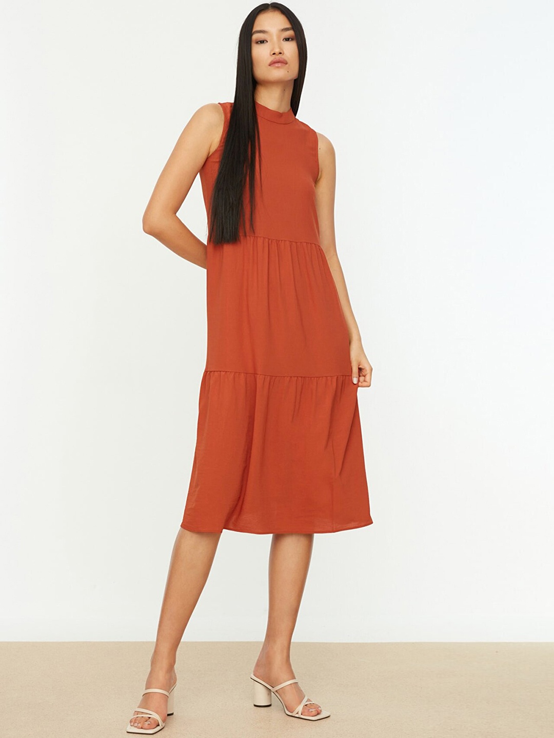

Trendyol Red A-Line Midi Dress