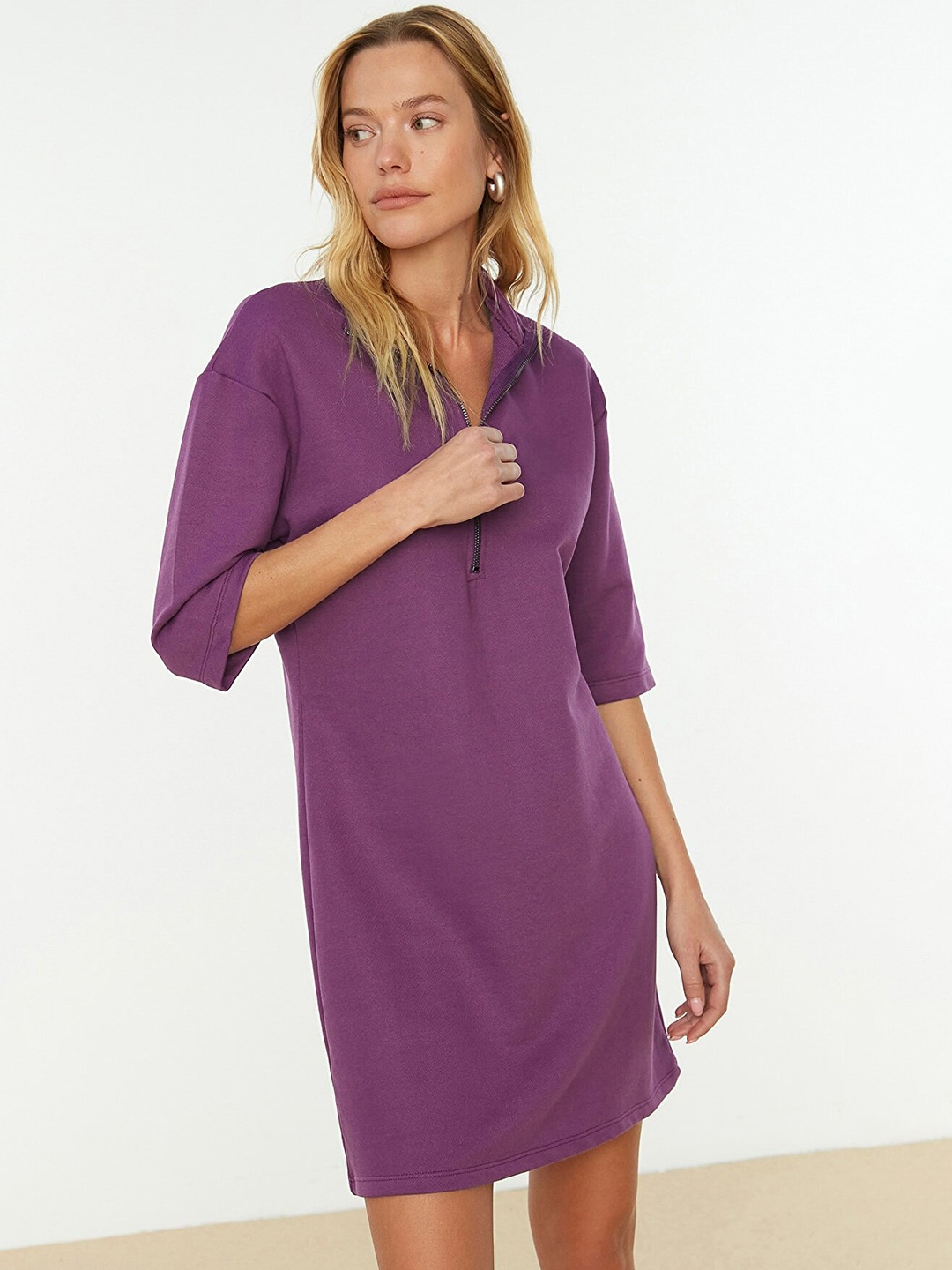 

Trendyol Purple T-shirt Dress