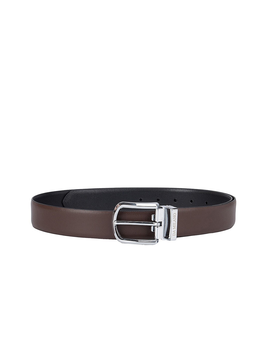 

Da Milano Men Brown Leather Formal Belt
